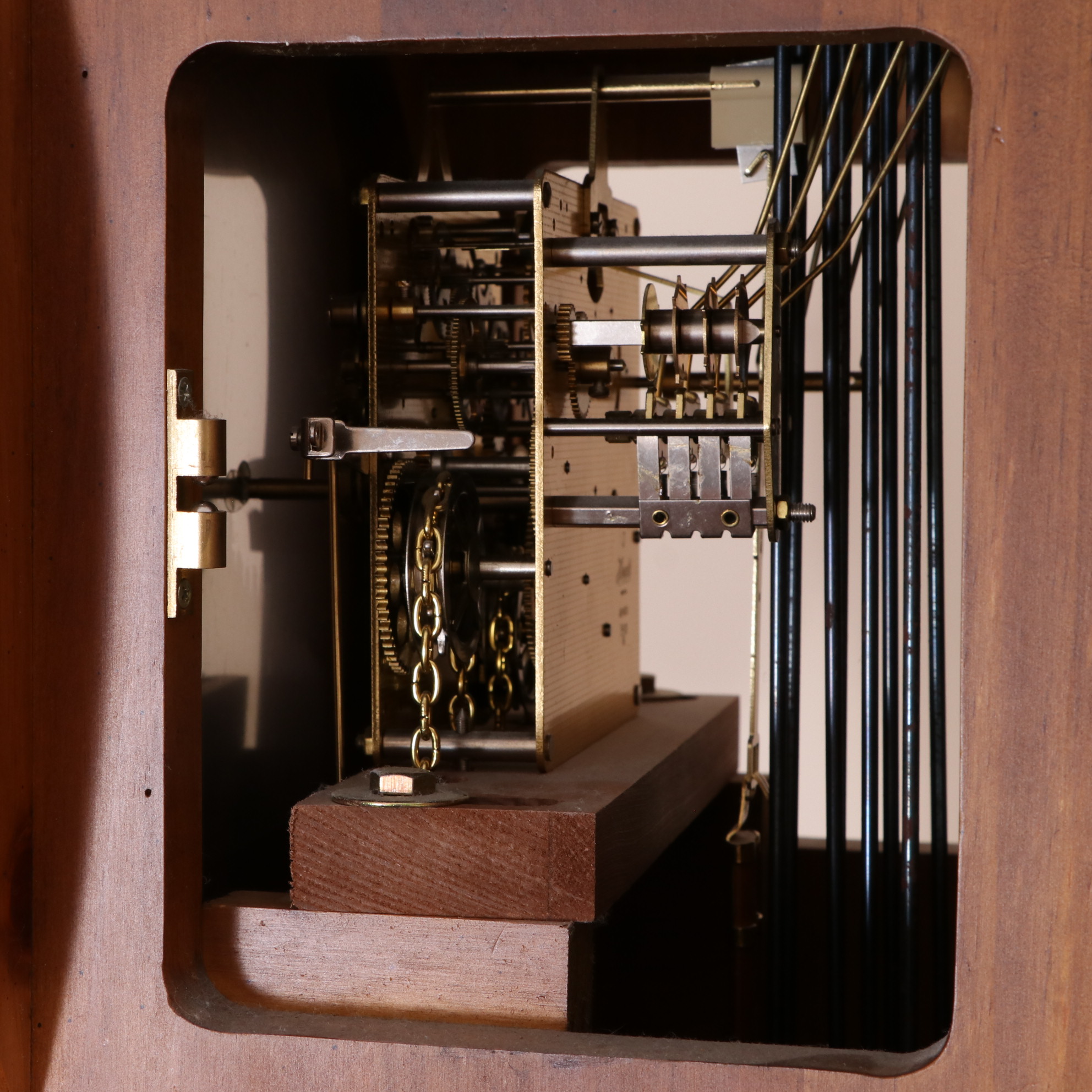 Ethan Allen Scandinavian Style Pine Floor Clock