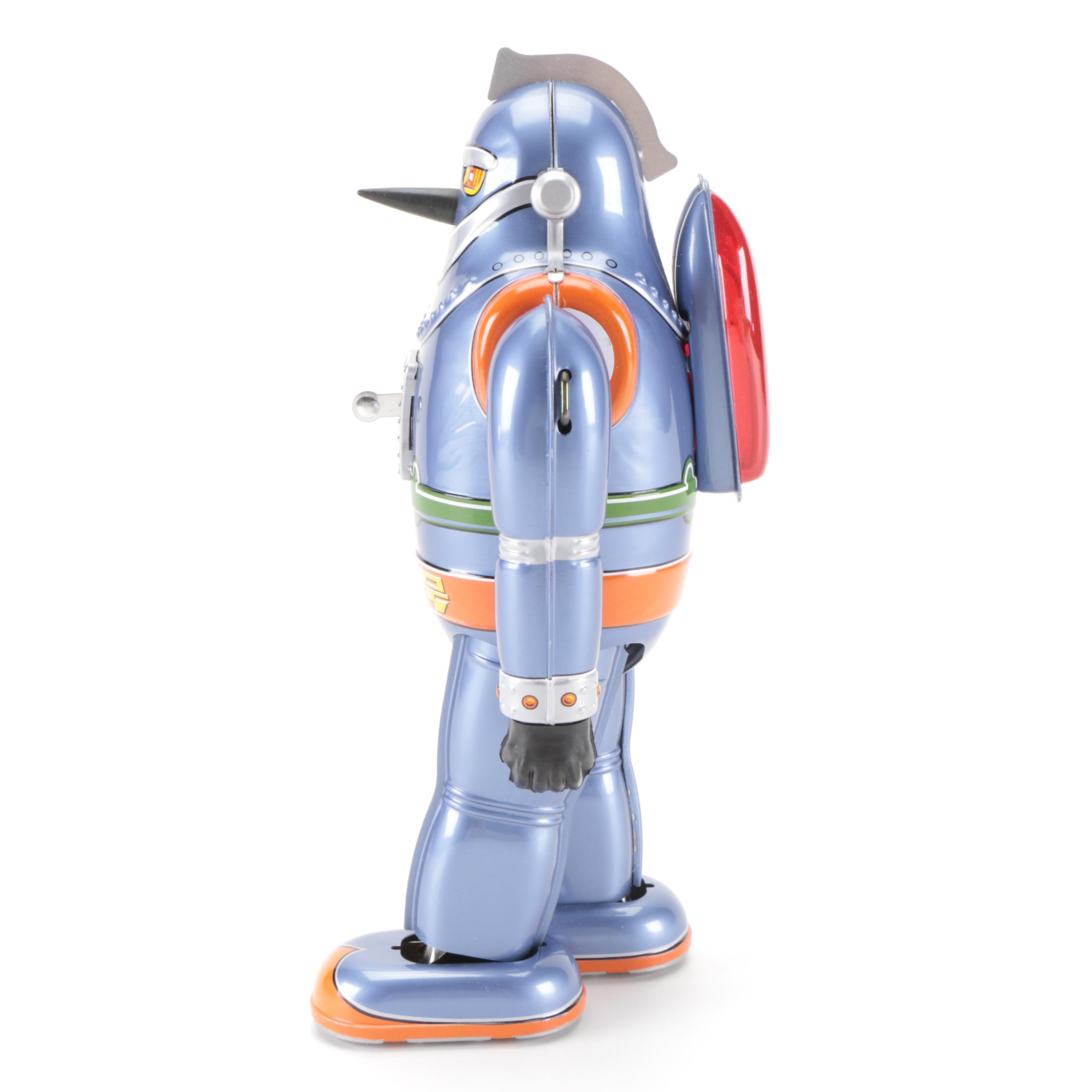 Osaka Tin Toy Institute "Tetsujin 28" Wind-Up Tin Toy, Late 20th Century