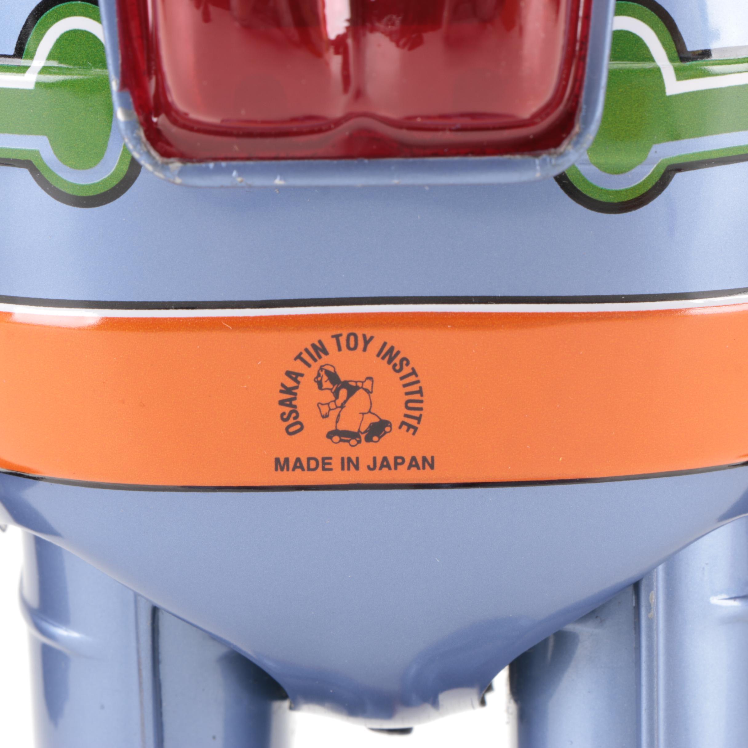 Osaka Tin Toy Institute "Tetsujin 28" Wind-Up Tin Toy, Late 20th Century