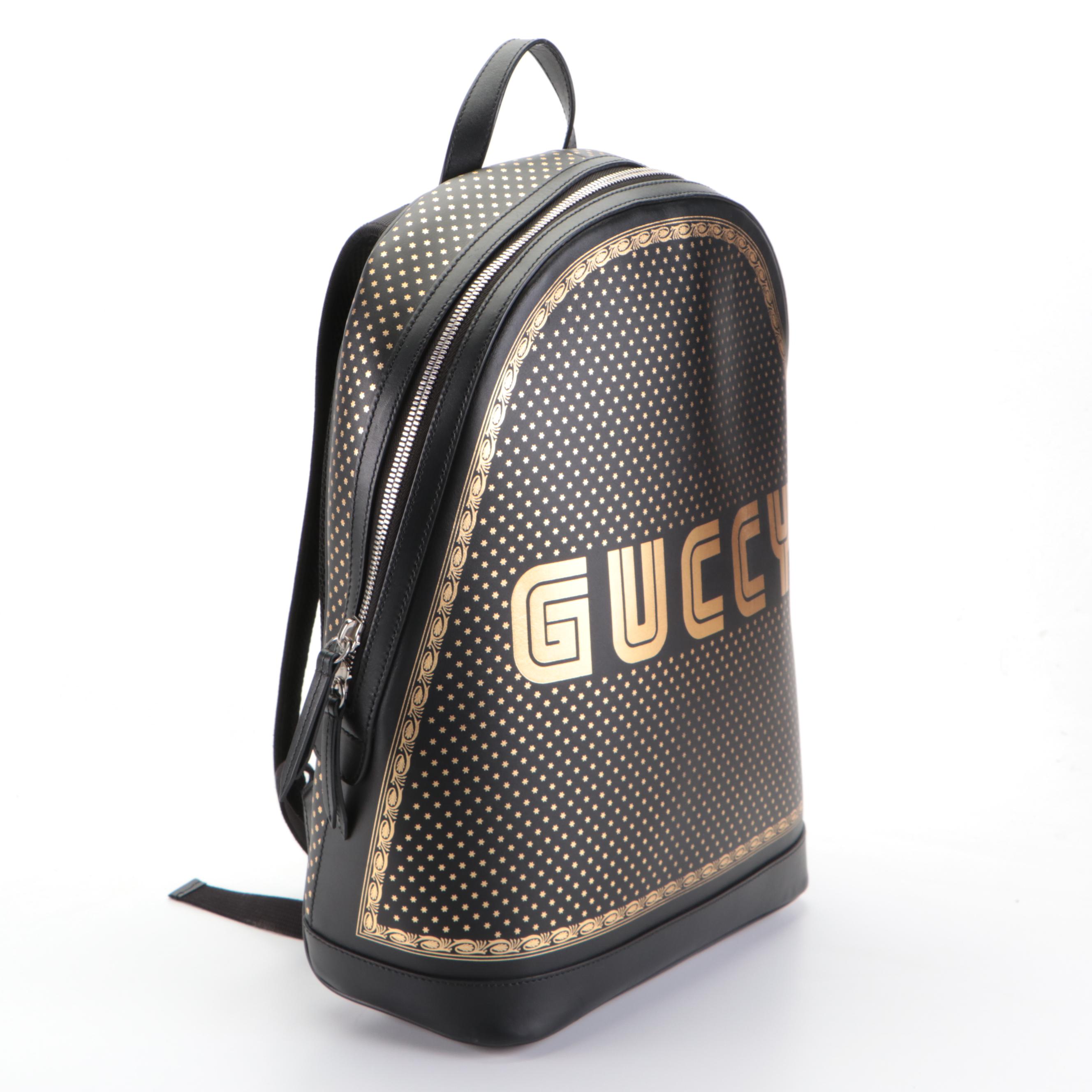 Gucci Magnetismo Backpack in 'Guccy' Star print Leather