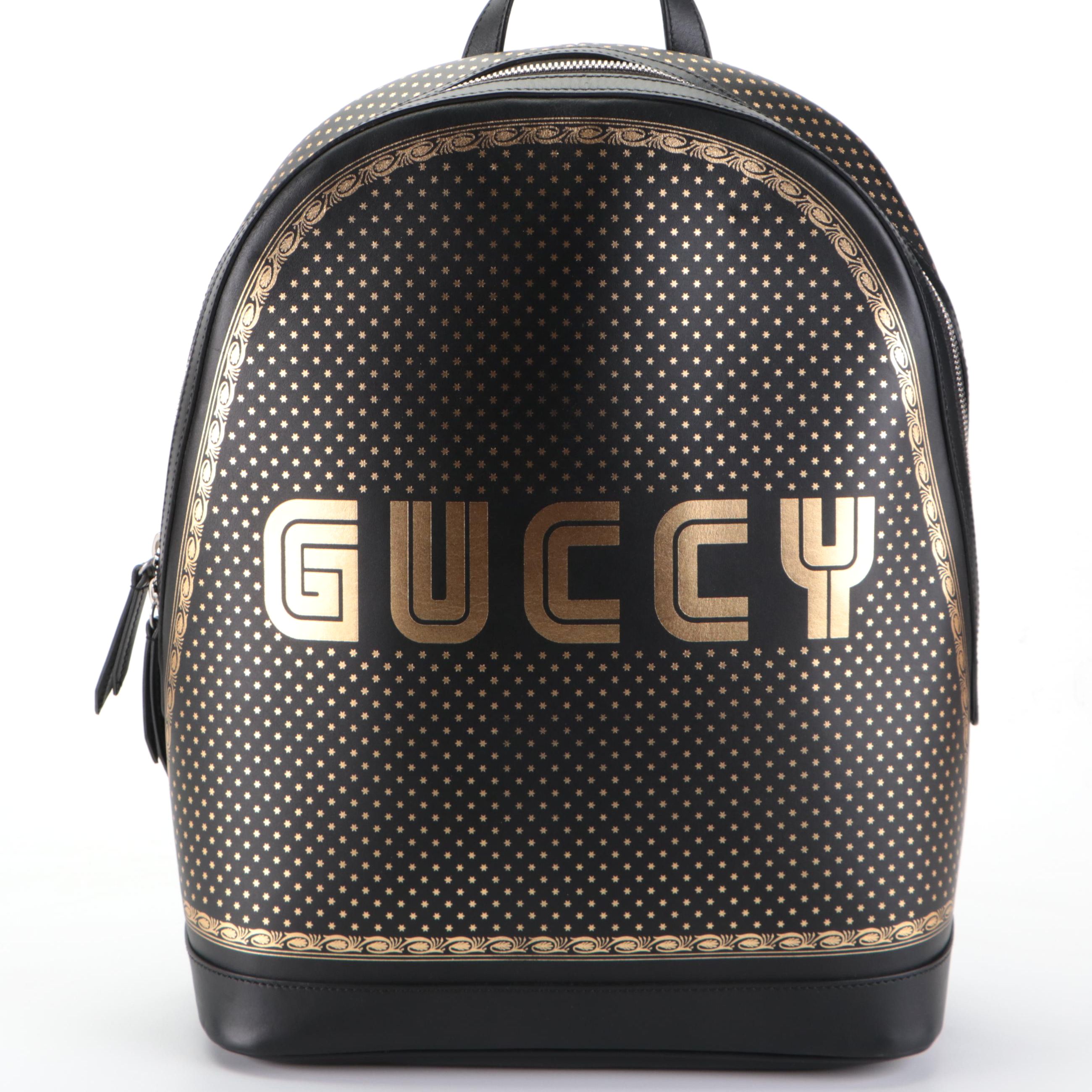 Gucci Magnetismo Backpack in 'Guccy' Star print Leather