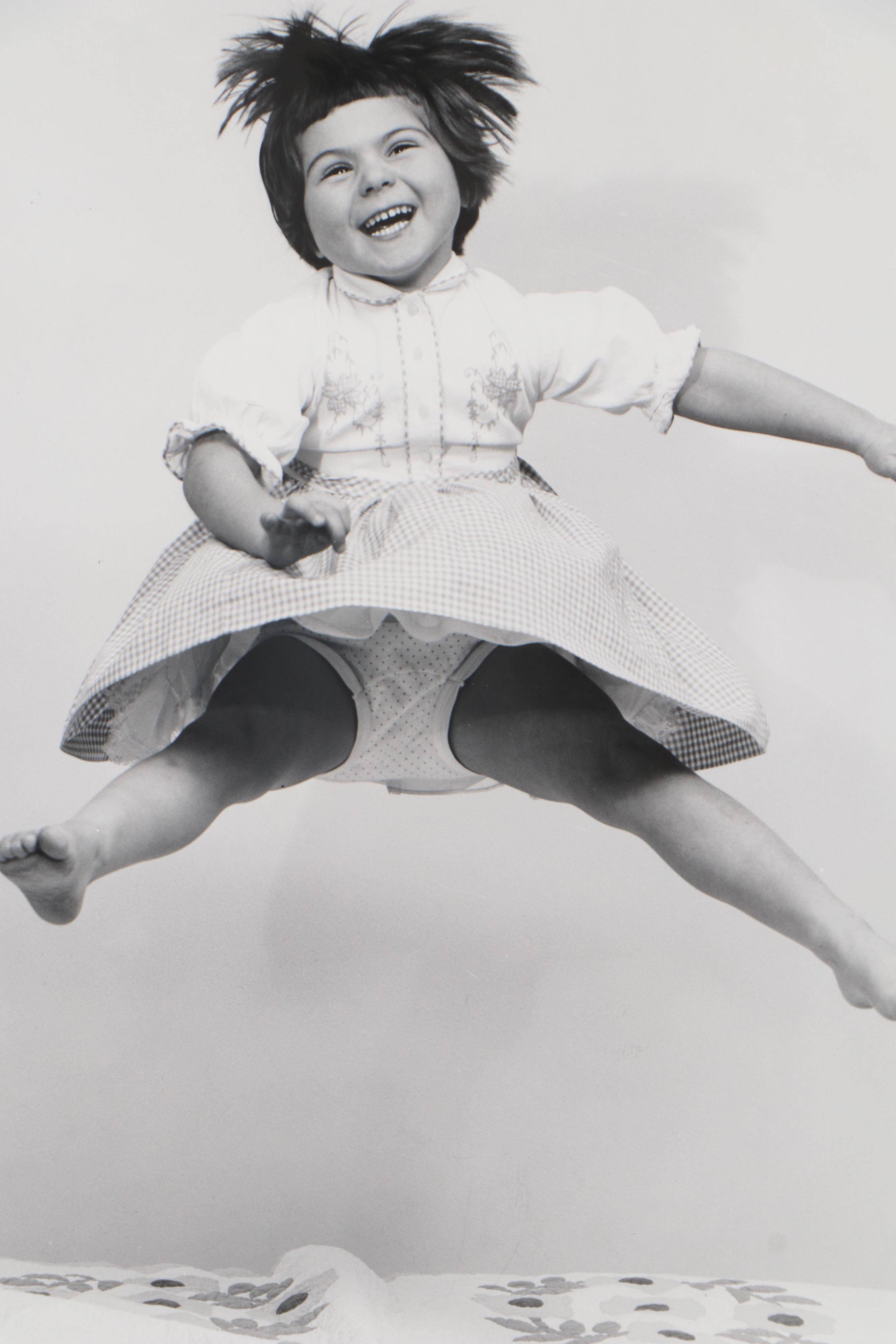 Grant Haist Silver Print Photographs of Child Jumping on Bed