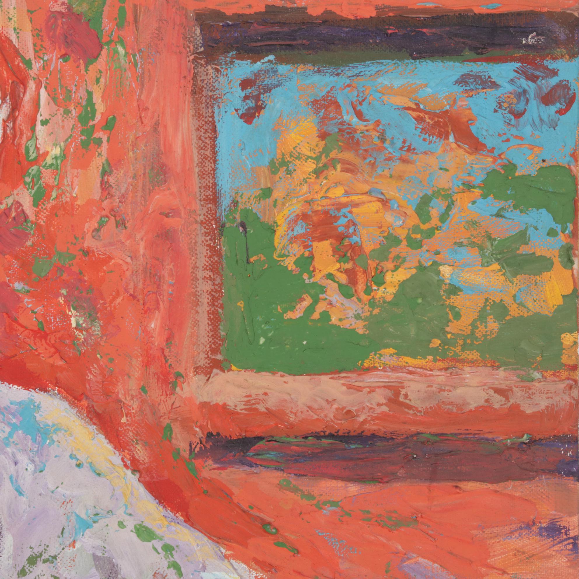 Larry Hamill Portrait Acrylic Painting "Oma," 1977