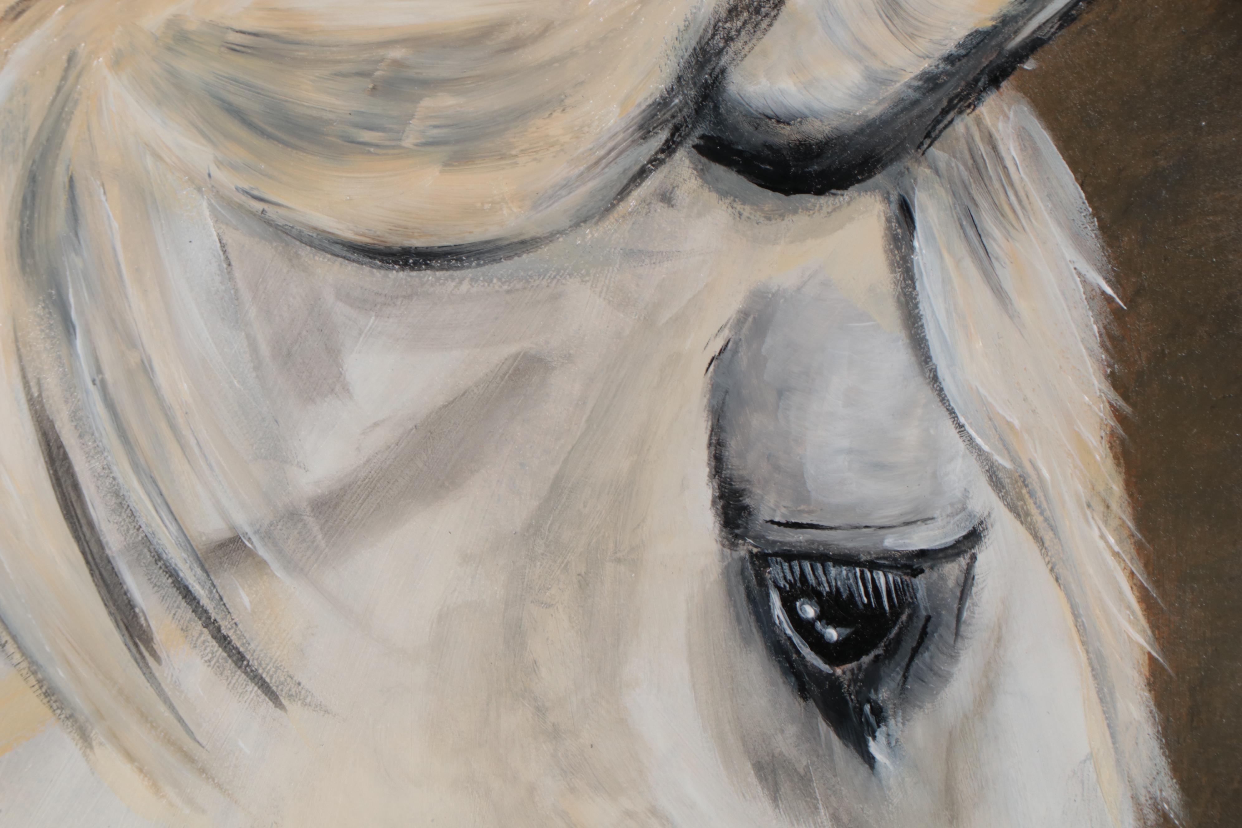 K. Eggleston Oil Painting of Horse, 21st Century