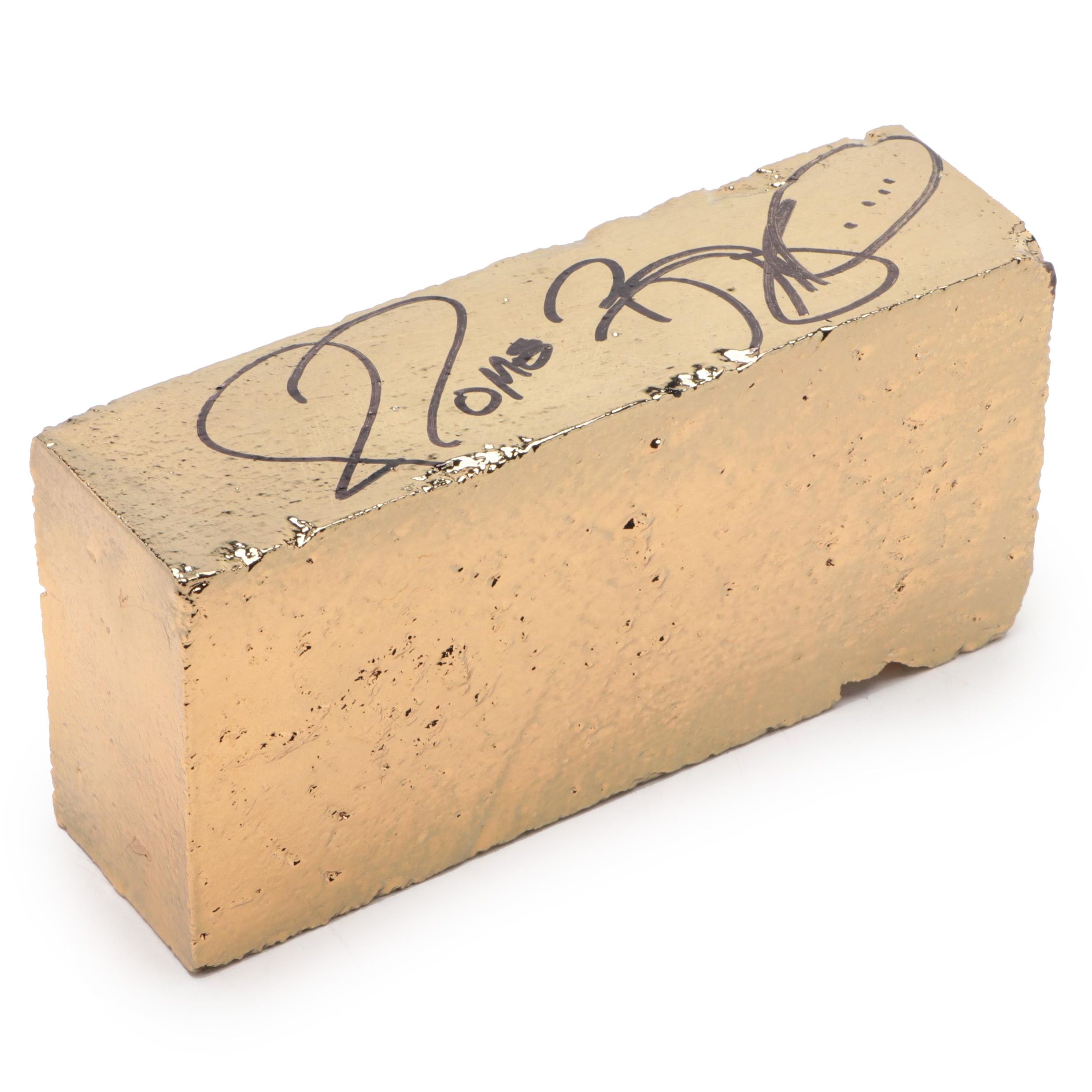 Jerome Bettis Signed Salvaged University of Notre Dame Stadium Brick, COA