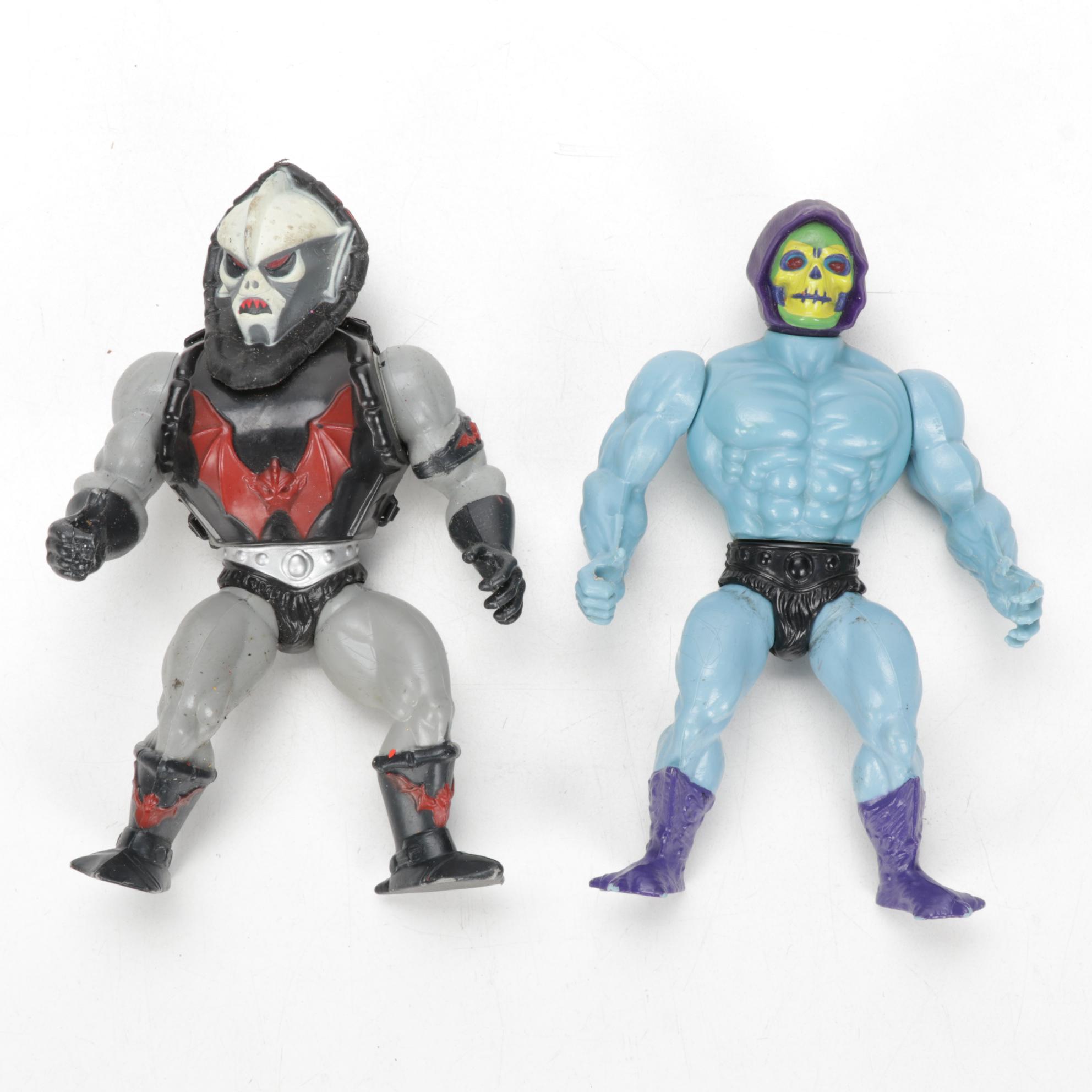 He-Man Action Figures Including Skeletor, Ram Man, Jitsu and Others, 1980s