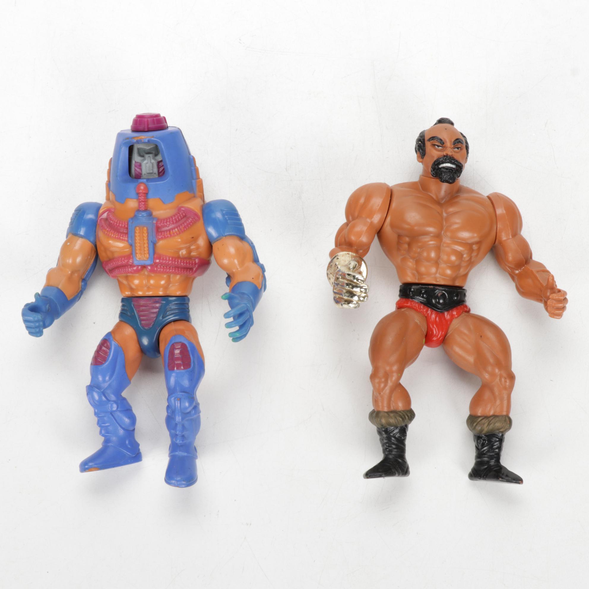 He-Man Action Figures Including Skeletor, Ram Man, Jitsu and Others, 1980s