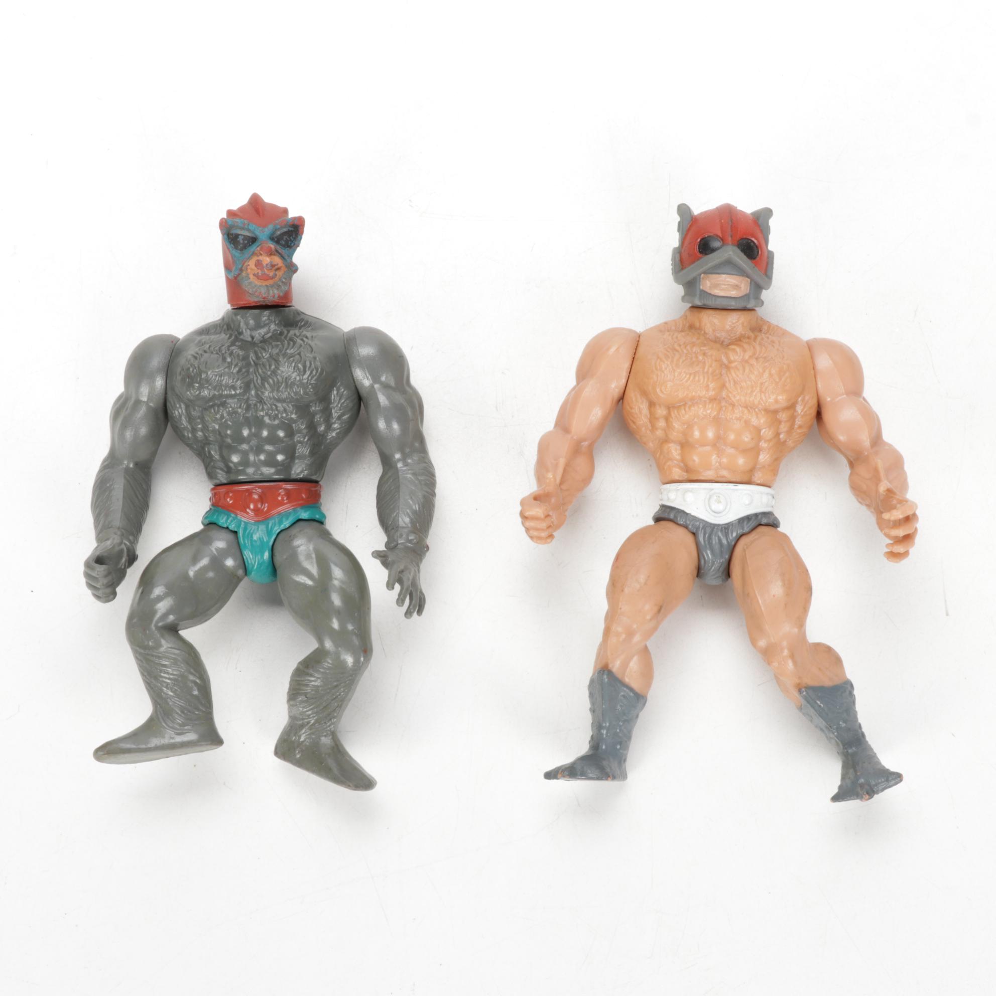 He-Man Action Figures Including Skeletor, Ram Man, Jitsu and Others, 1980s