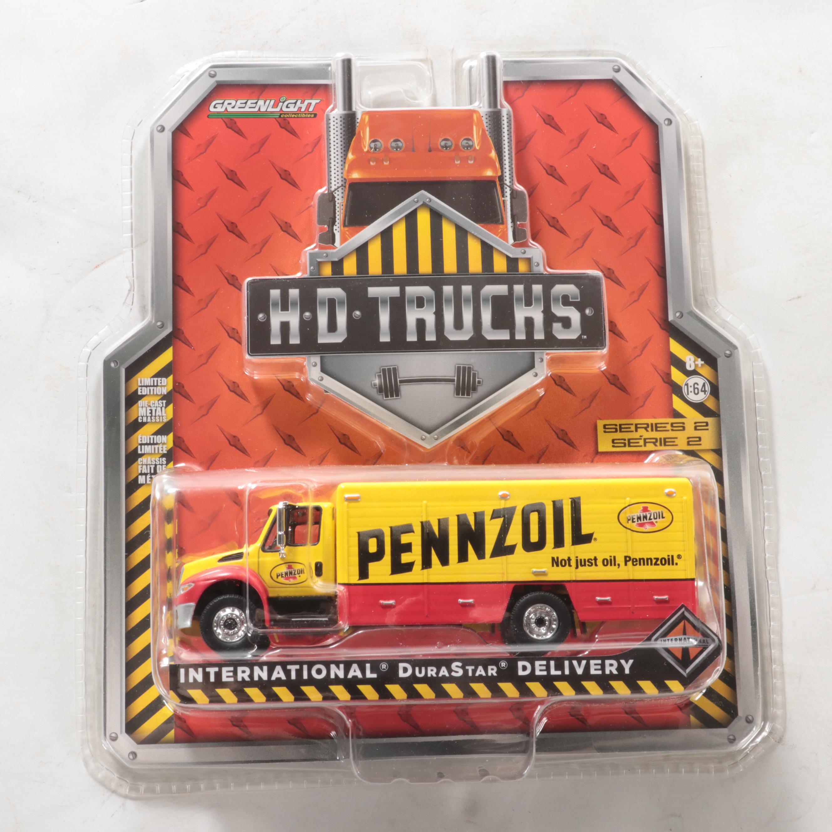 Greenlight Diecast Route 66 RVs, Pennzoil Trucks and U.S. Army Box Van