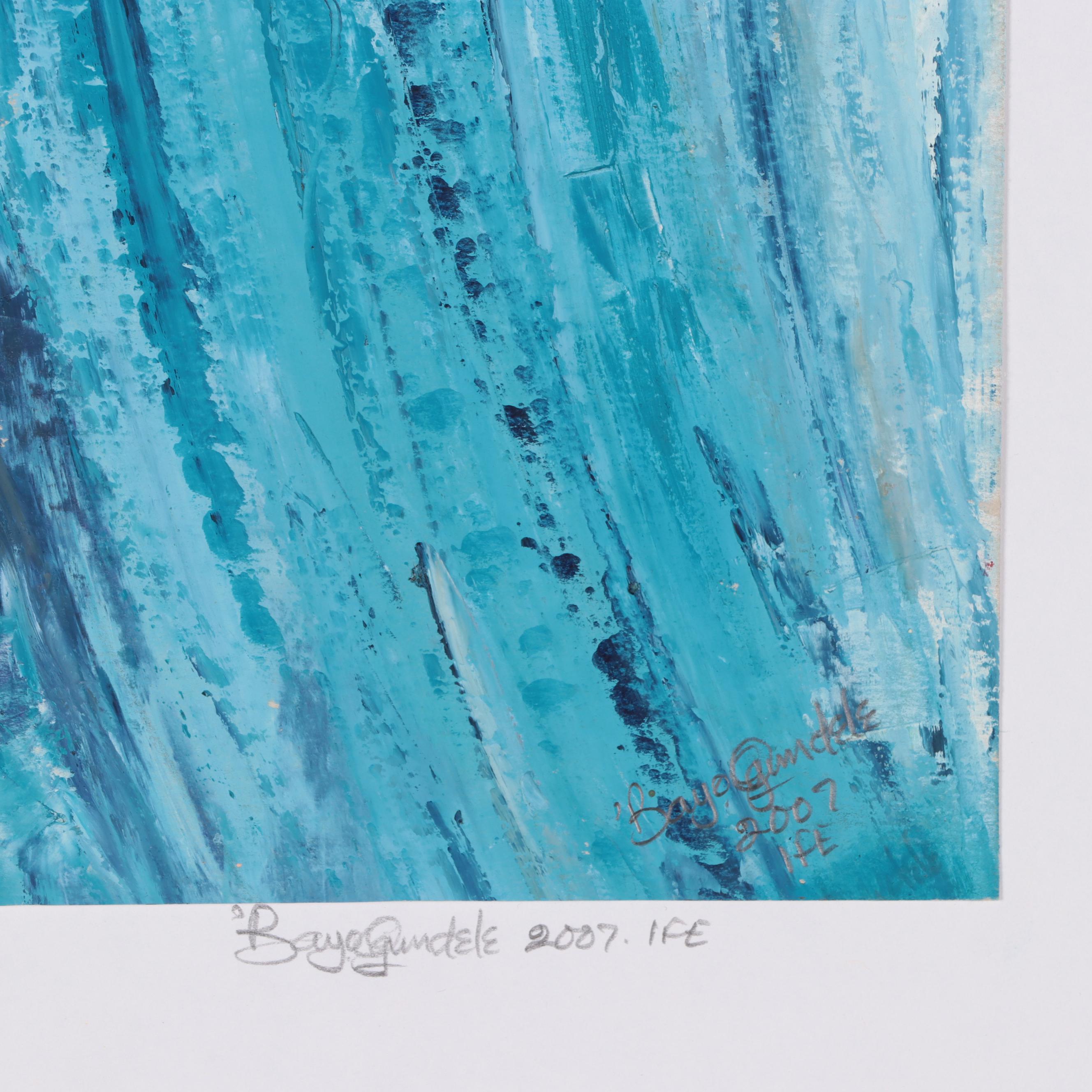 Bayo Ogundele Oil Painting "Eyo," 2007