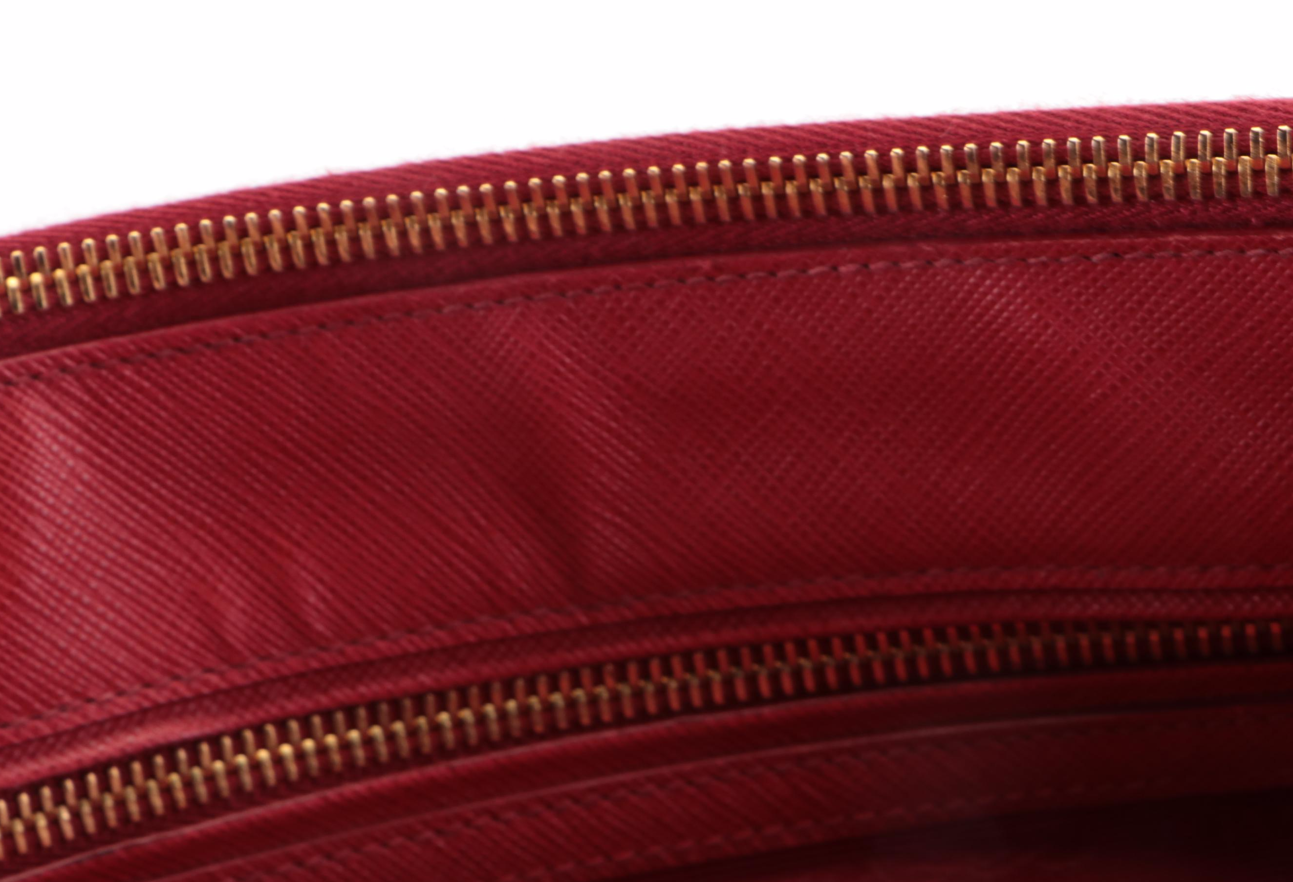 Prada Galleria Double Zip Tote Small in Saffiano Leather