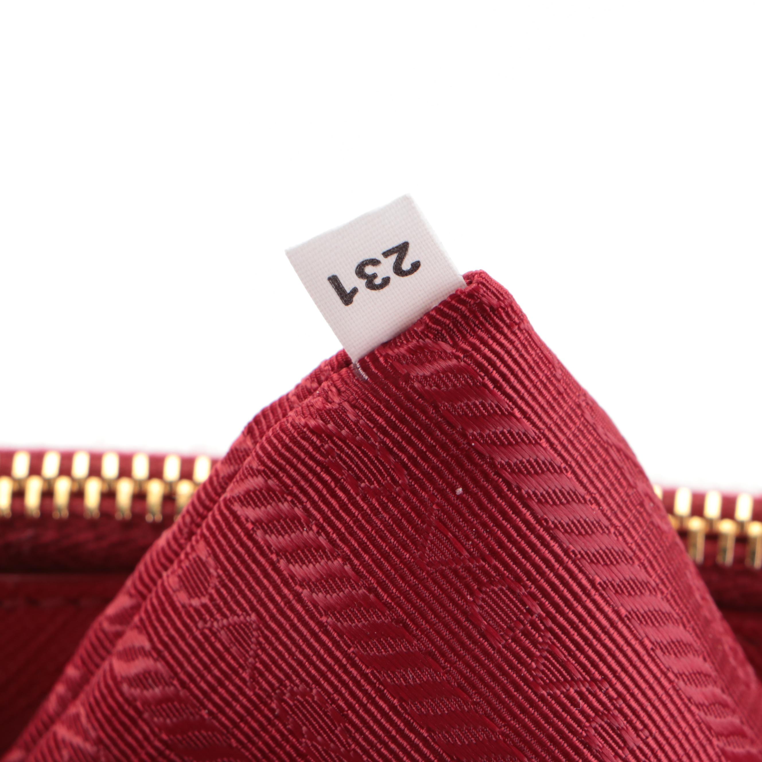 Prada Galleria Double Zip Tote Small in Saffiano Leather