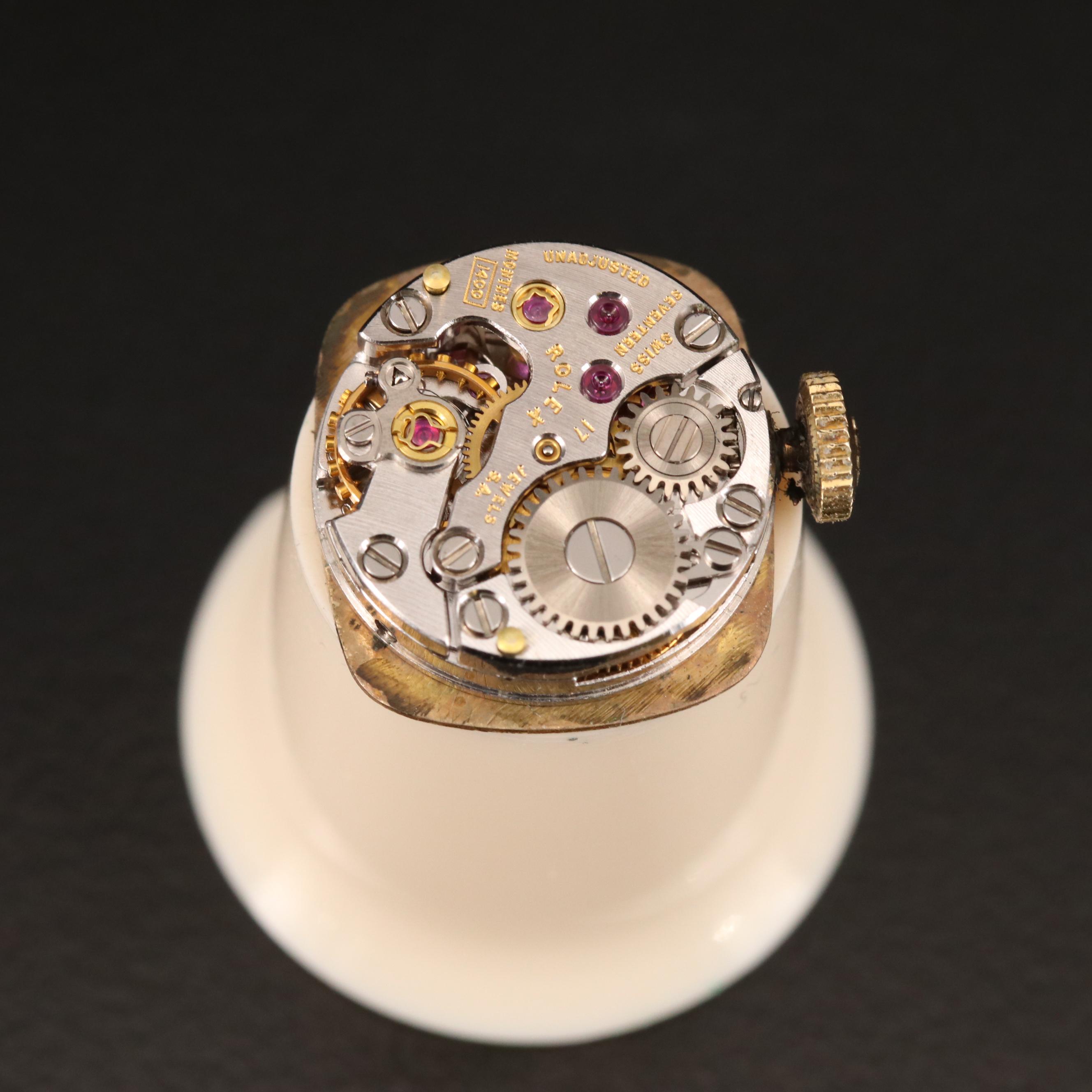 Rolex Diamond Bezel 14K Watch