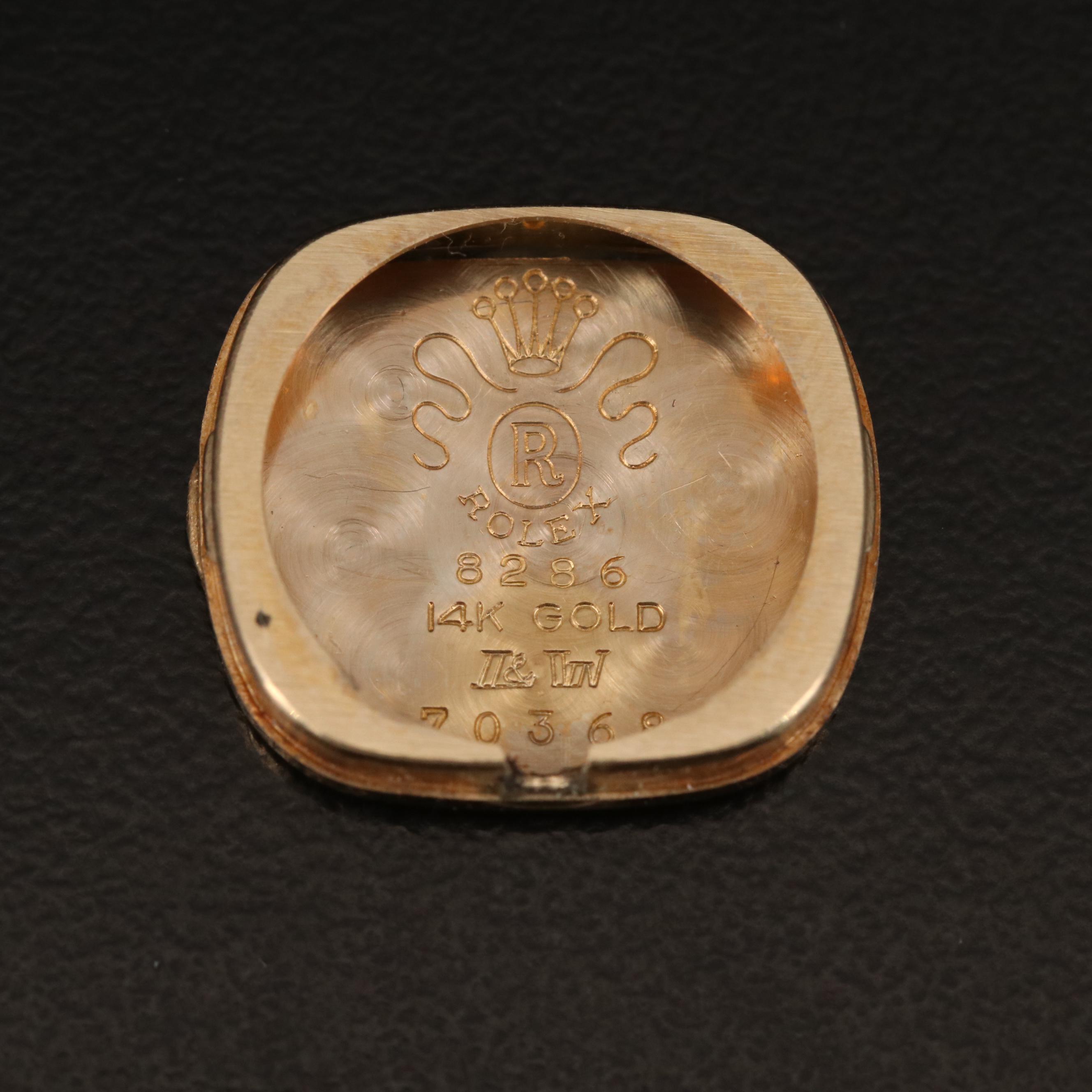 Rolex Diamond Bezel 14K Watch