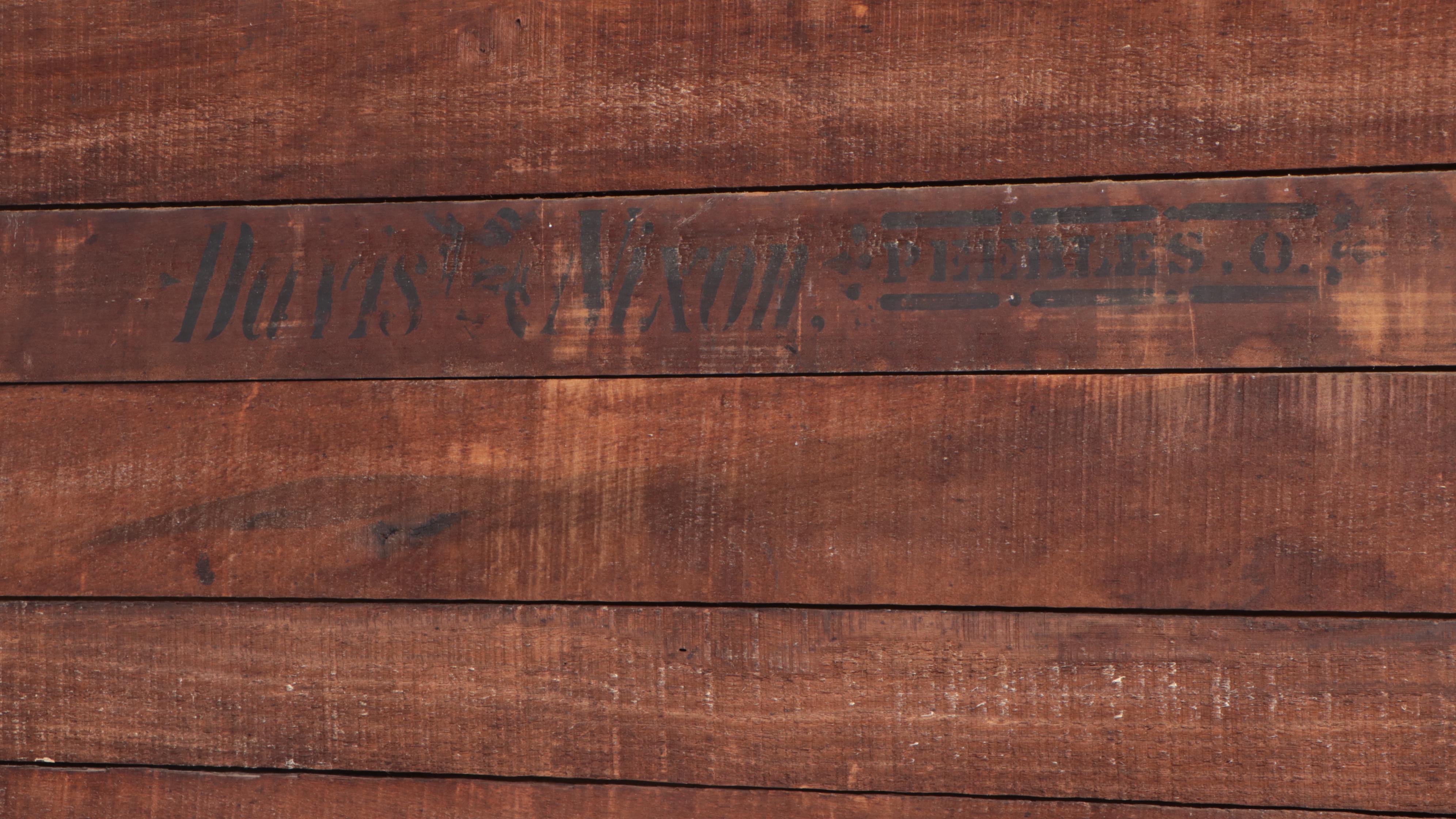 Davis and Nixon of Peebles, Ohio Oak Flat-Wall Cupboard, Late 19th Century