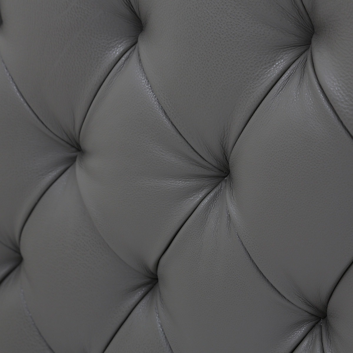 Simon Li "Jameston" Leather Loveseat in Gray