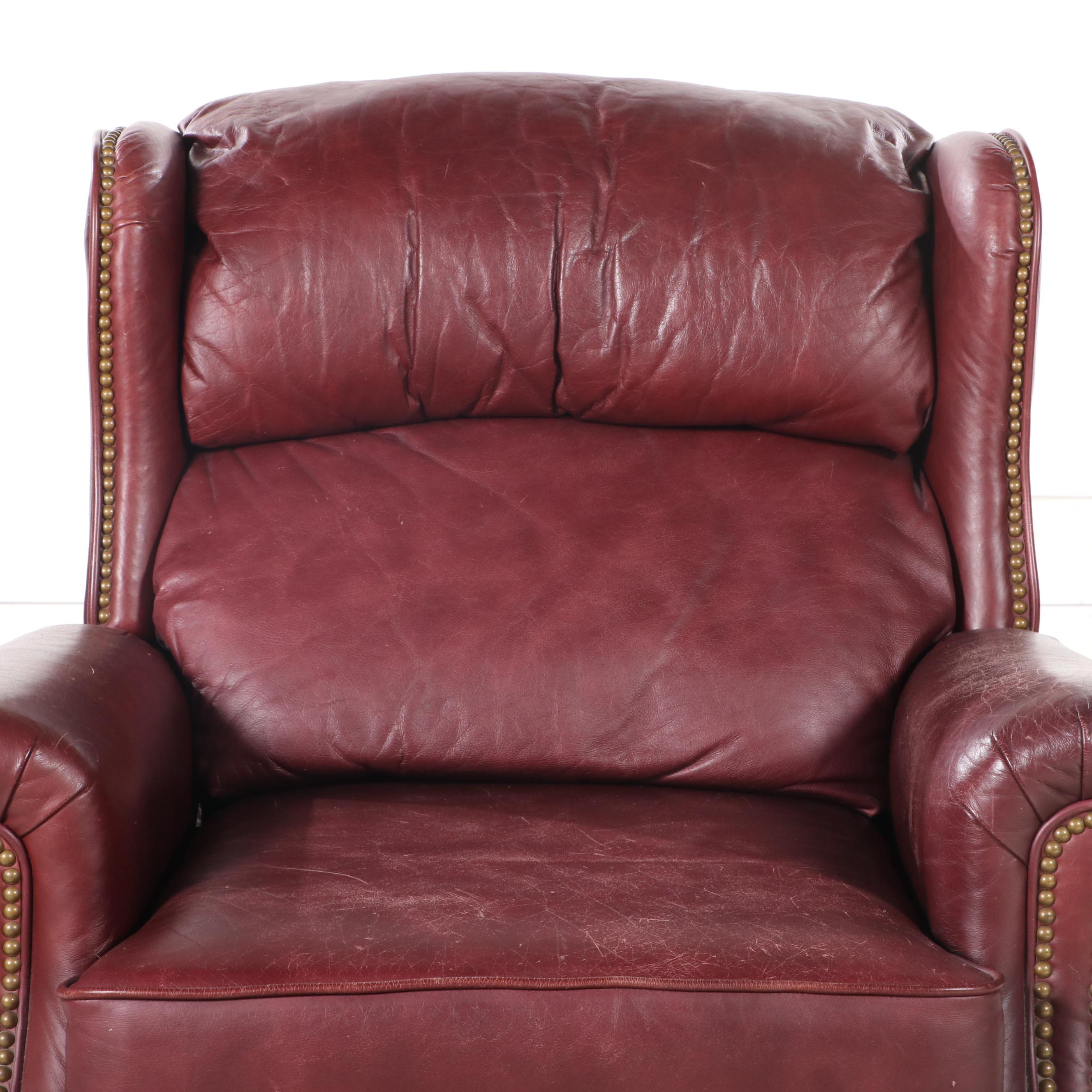 Lane "Action" Leather Manual Reclining Armchair
