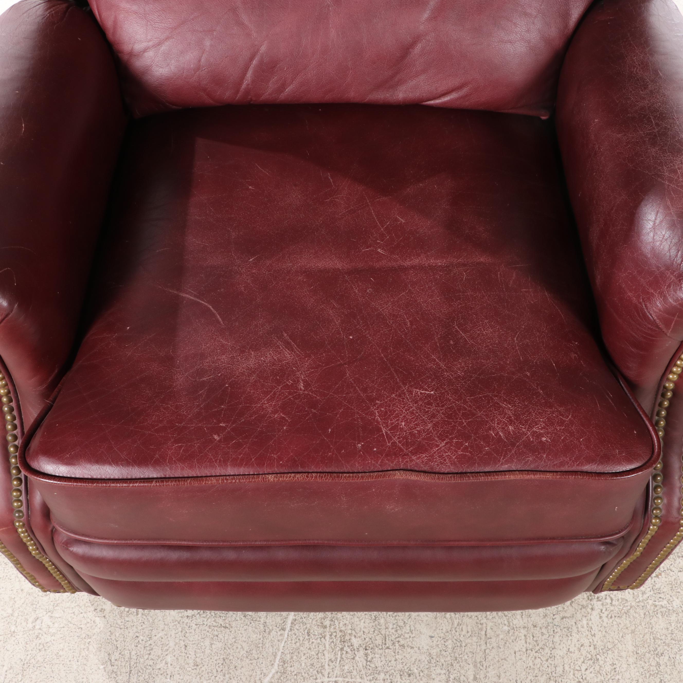Lane "Action" Leather Manual Reclining Armchair