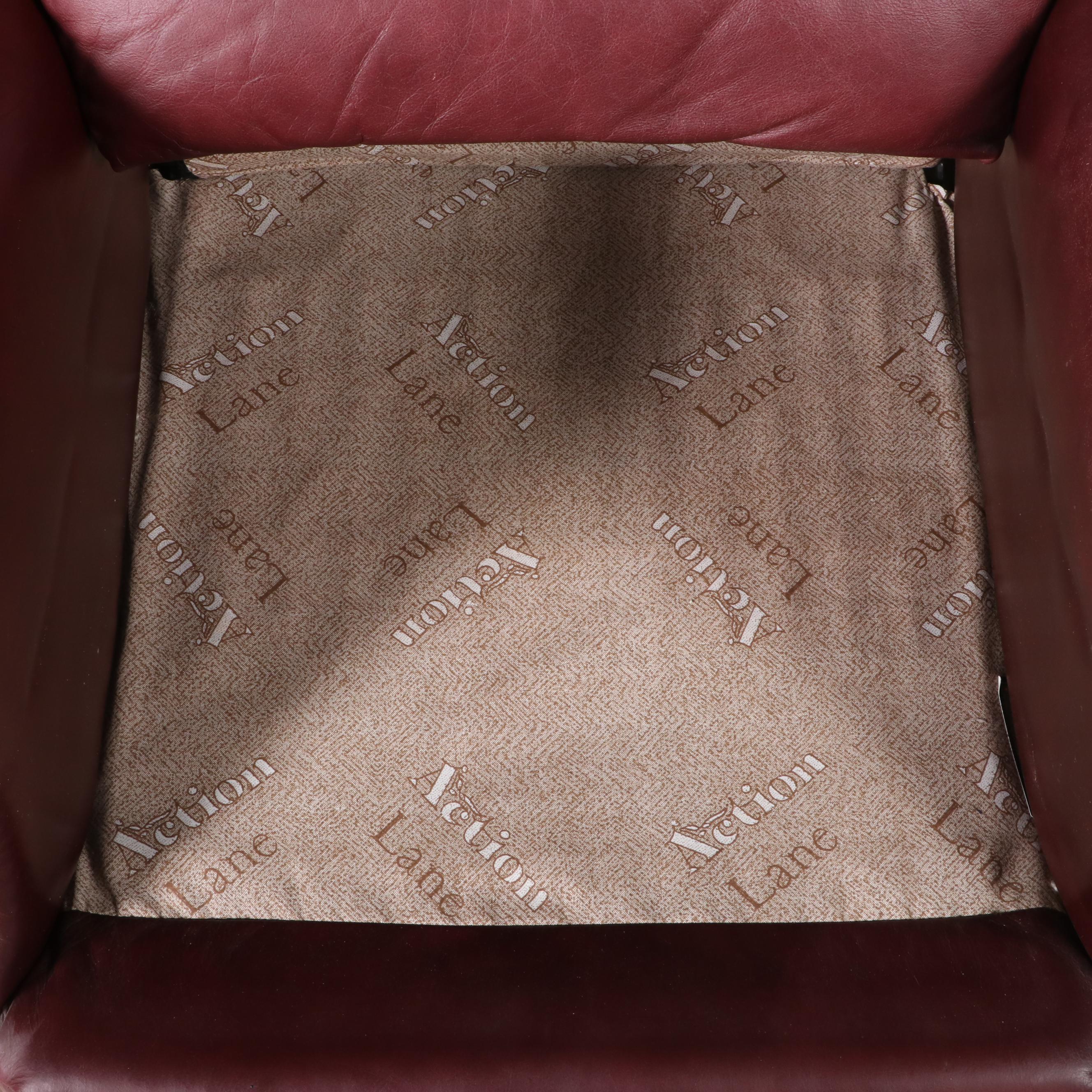 Lane "Action" Leather Manual Reclining Armchair