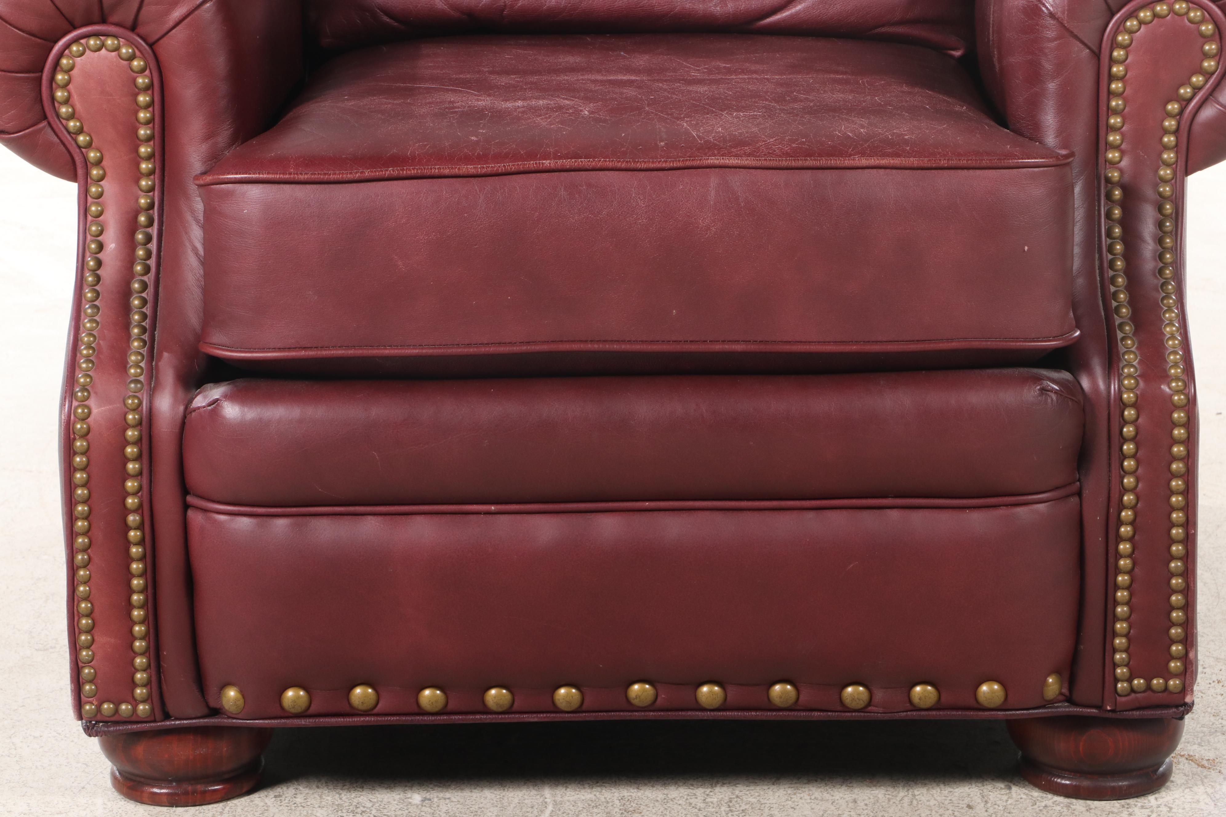 Lane "Action" Leather Manual Reclining Armchair