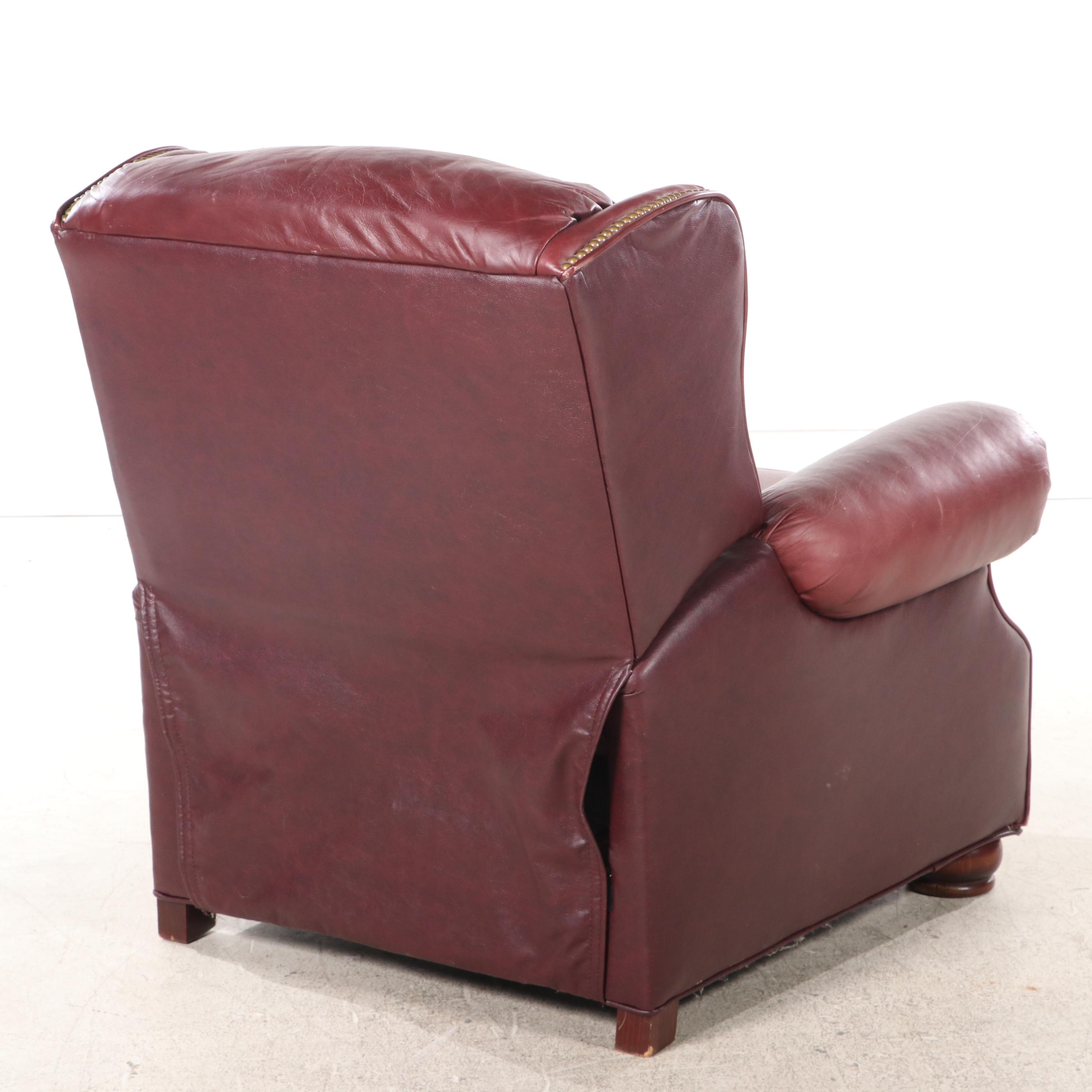 Lane "Action" Leather Manual Reclining Armchair