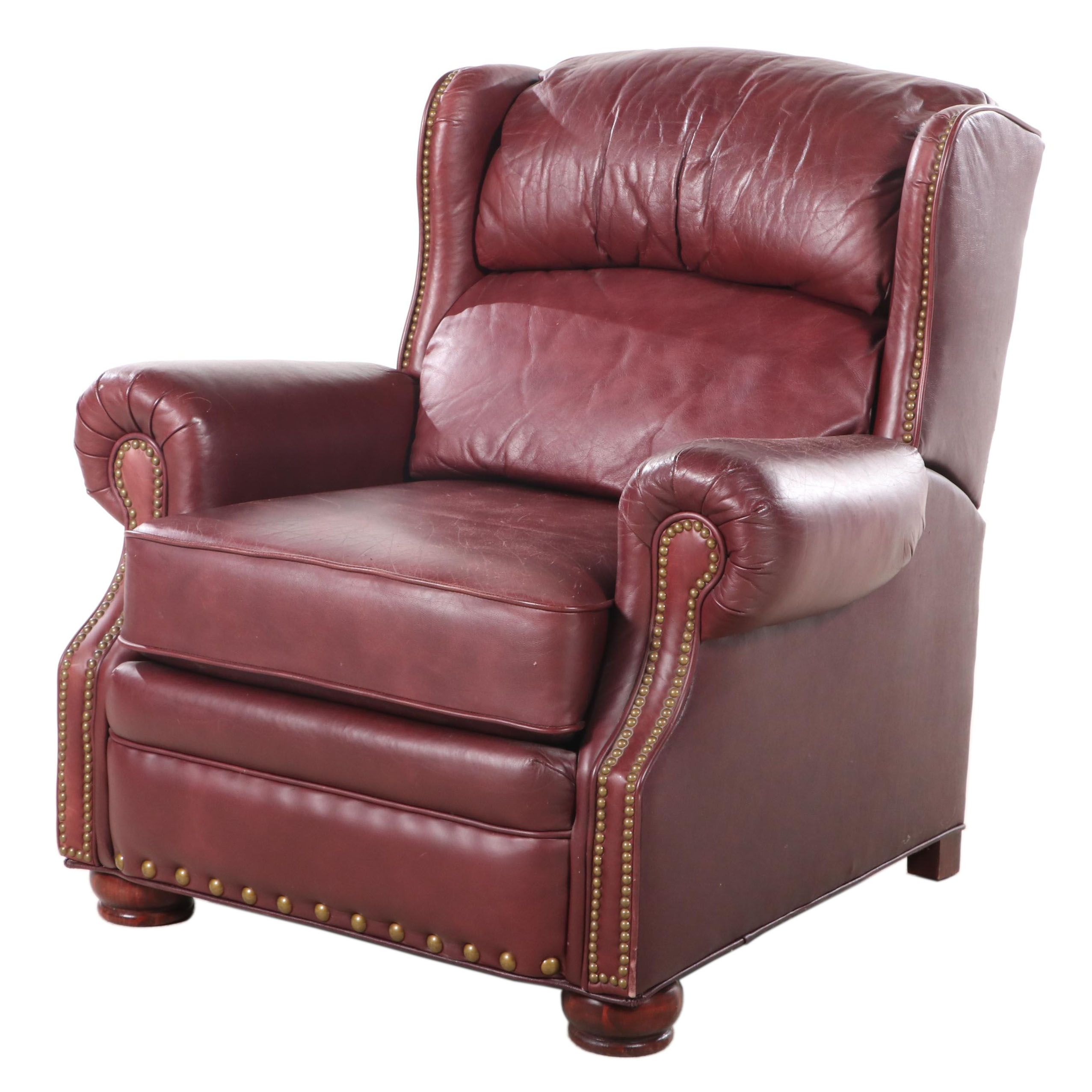 Lane "Action" Leather Manual Reclining Armchair