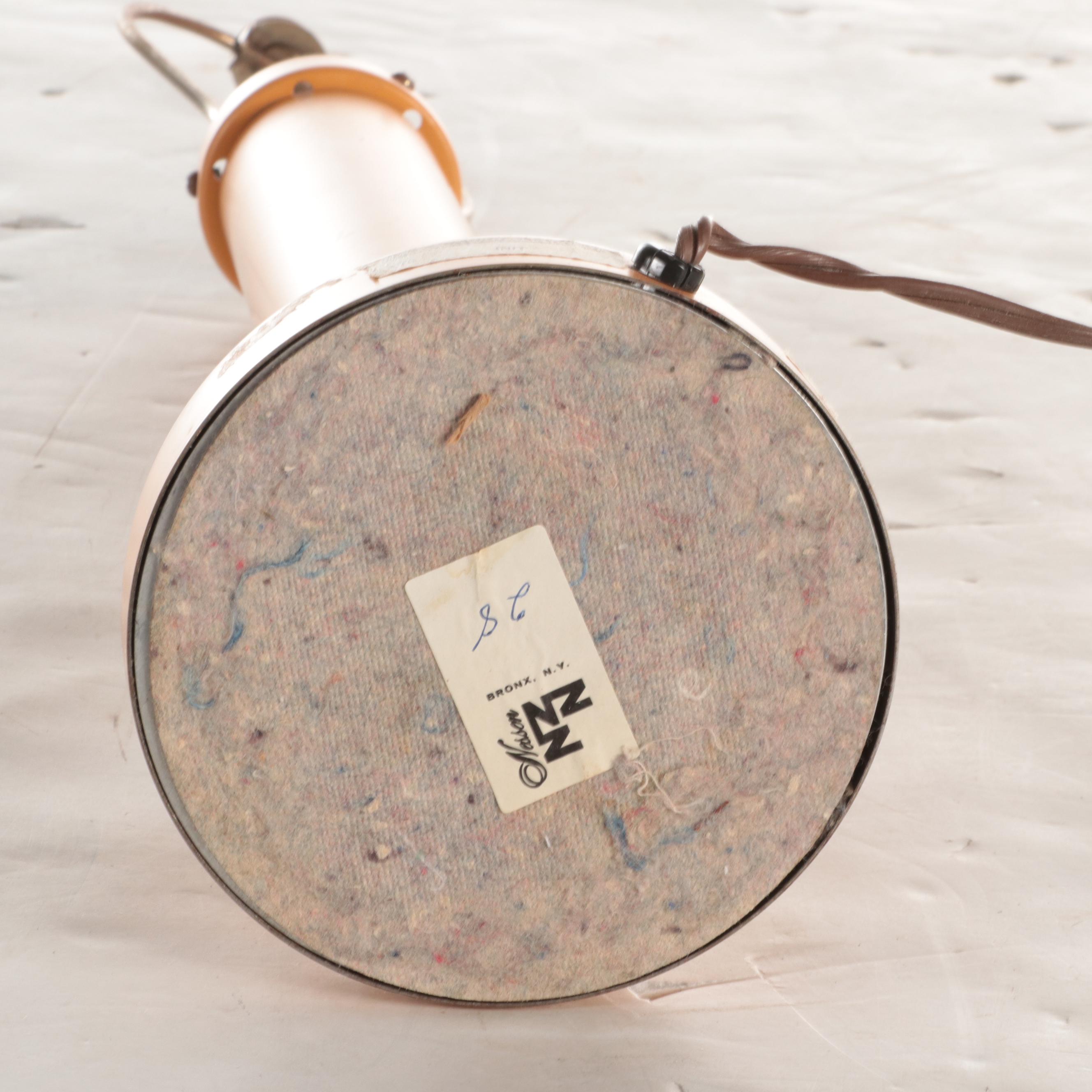 Nessen Enameled Aluminum Mushroom Lamp, Mid/ Late 20th Century