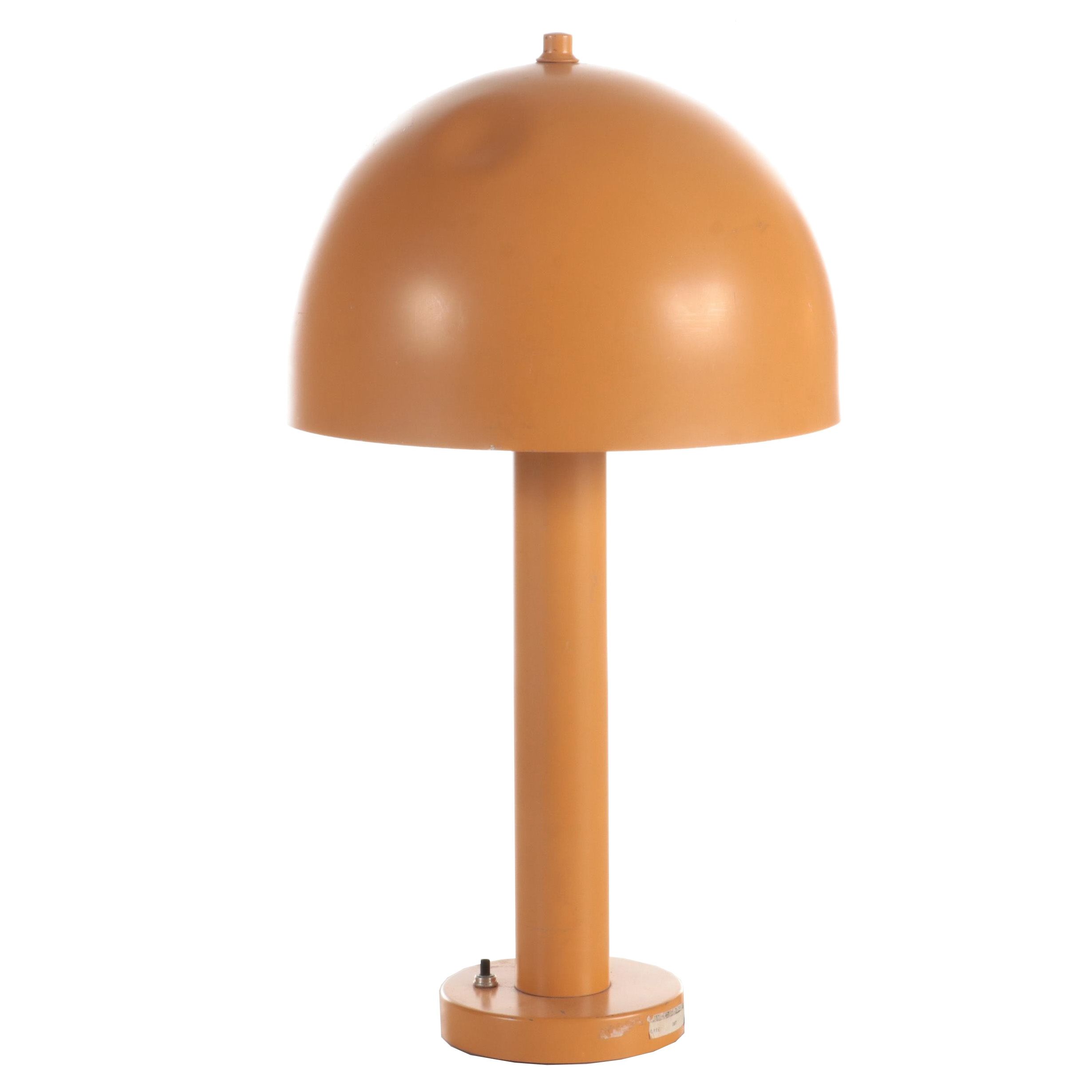 Nessen Enameled Aluminum Mushroom Lamp, Mid/ Late 20th Century