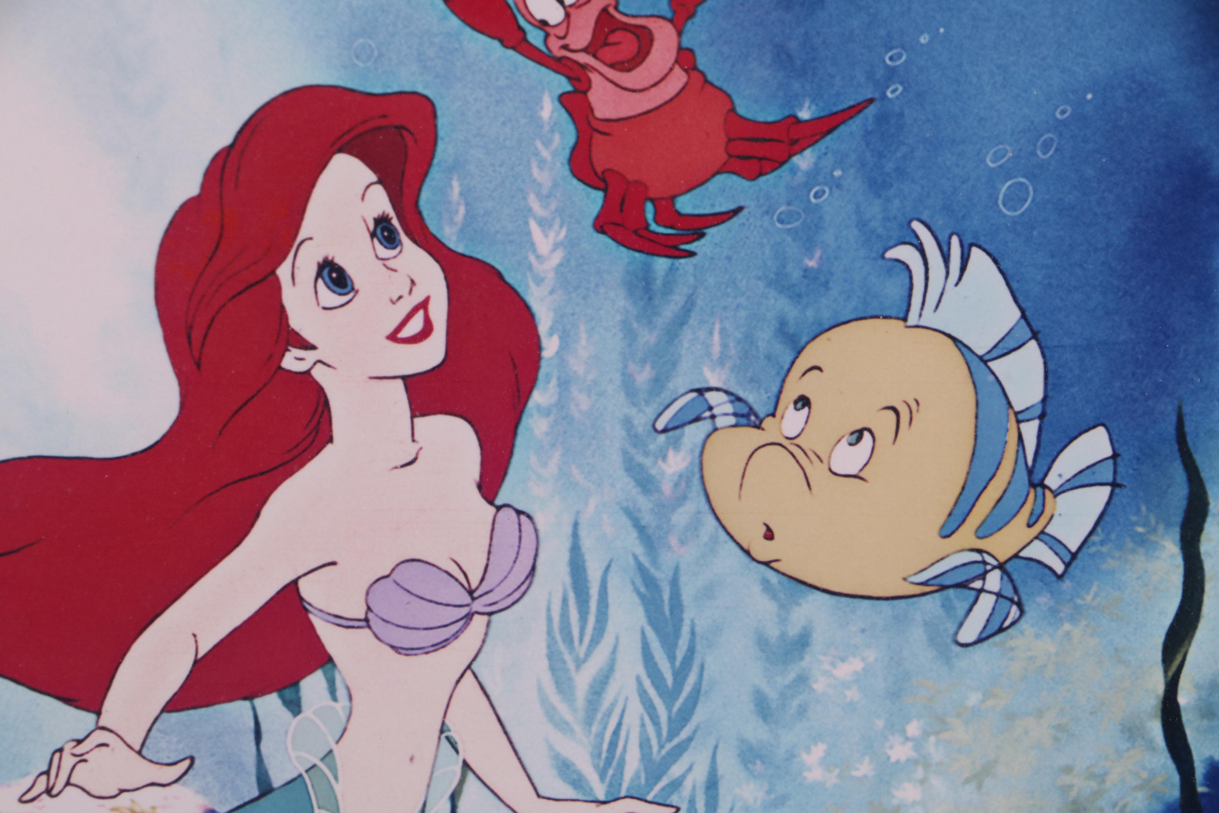 Disney's "The Little Mermaid" First Day Postal Cover and Chromogenic Print