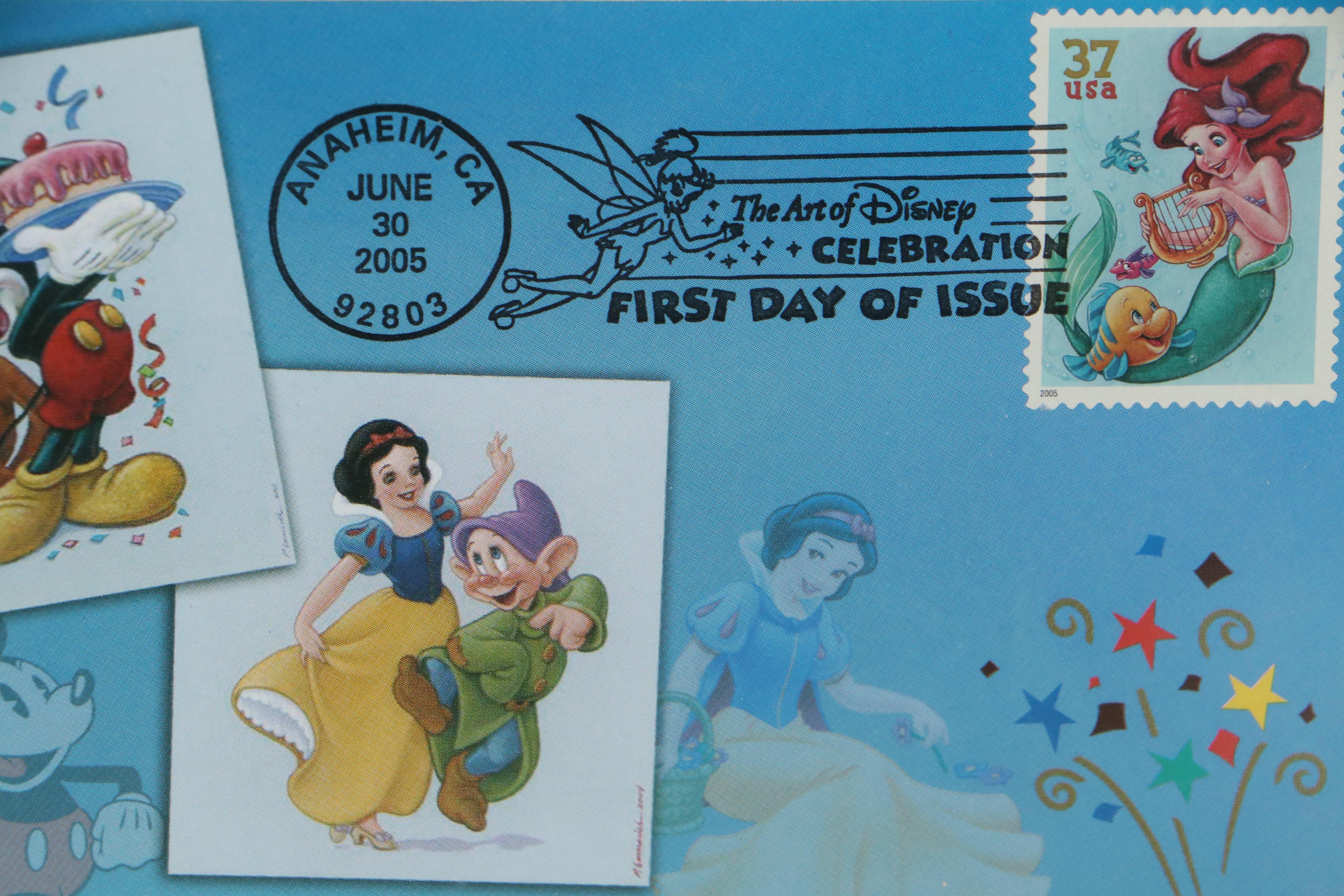Disney's "The Little Mermaid" First Day Postal Cover and Chromogenic Print