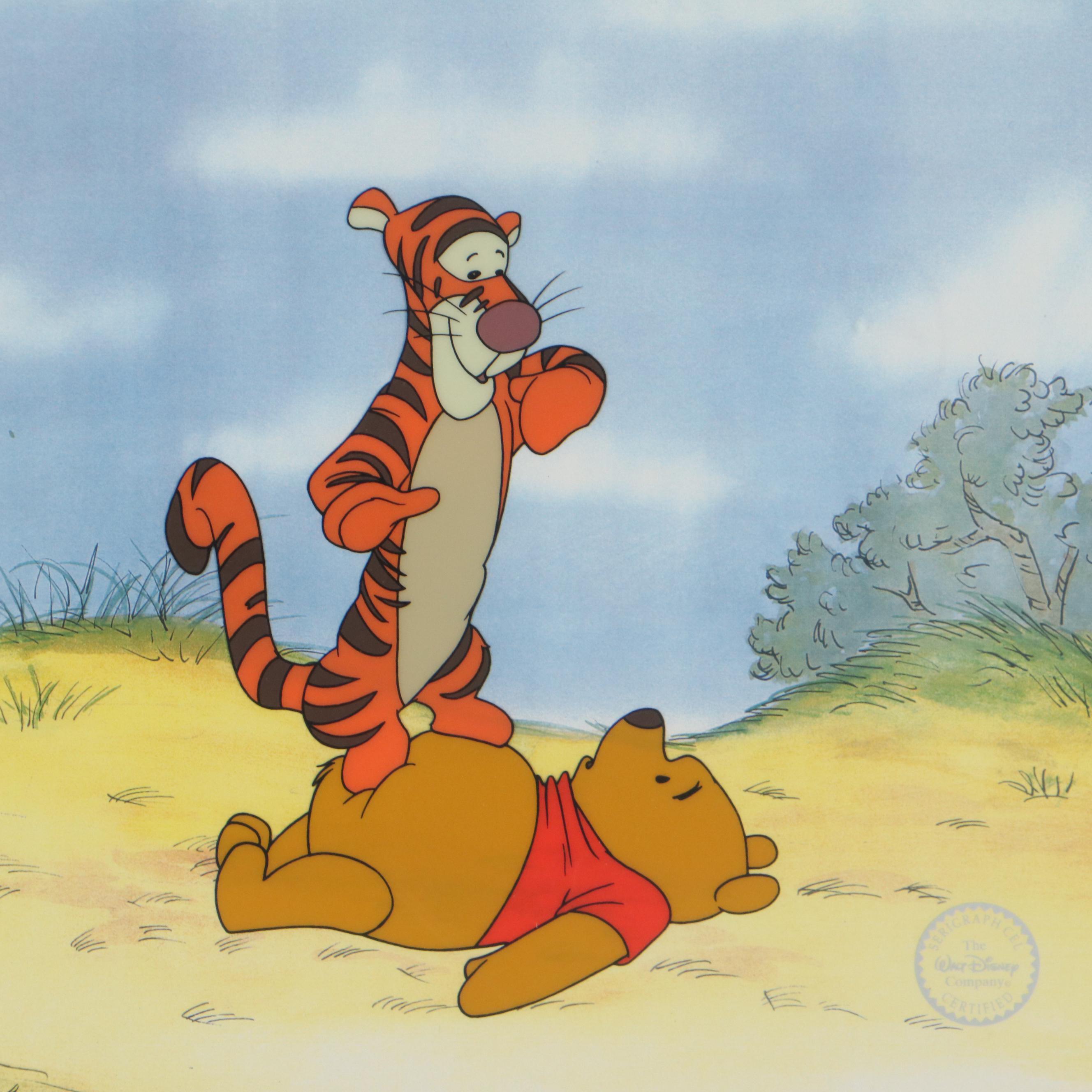 Disney Sericel from "Winnie the Pooh and Tigger Too," Circa 1990