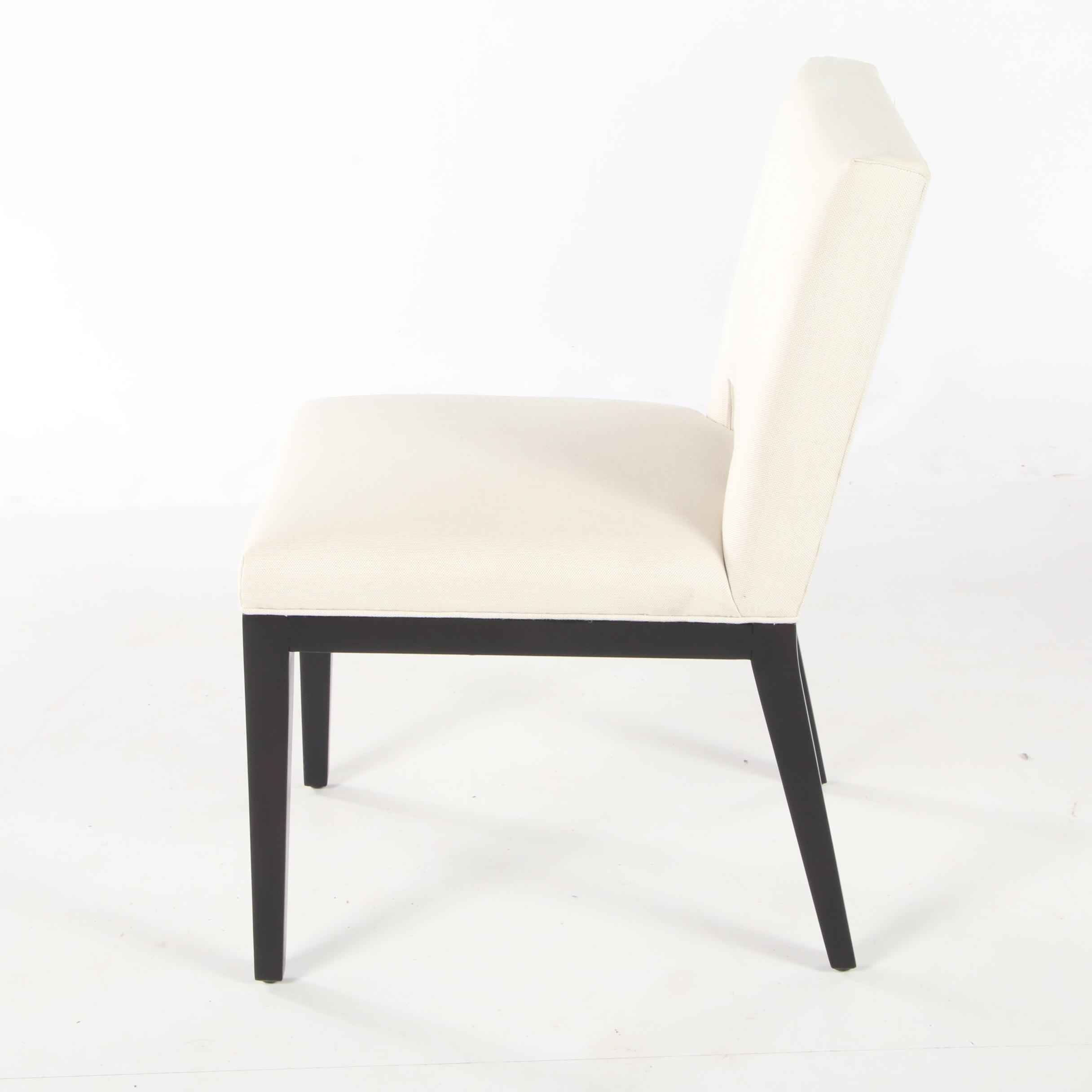 Four Williams-Sonoma Home "Saratoga" Upholstered Dining Side Chairs