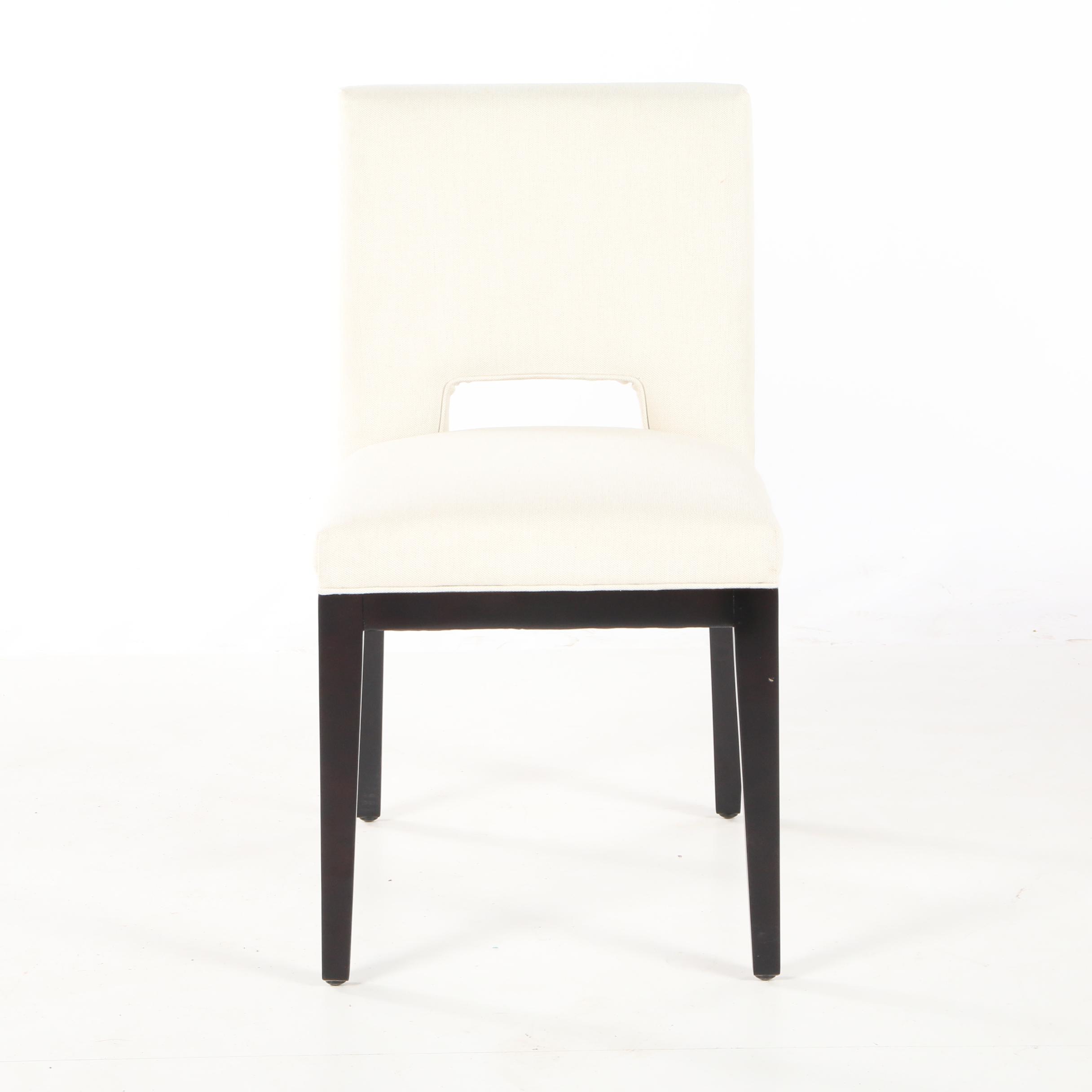 Four Williams-Sonoma Home "Saratoga" Upholstered Dining Side Chairs