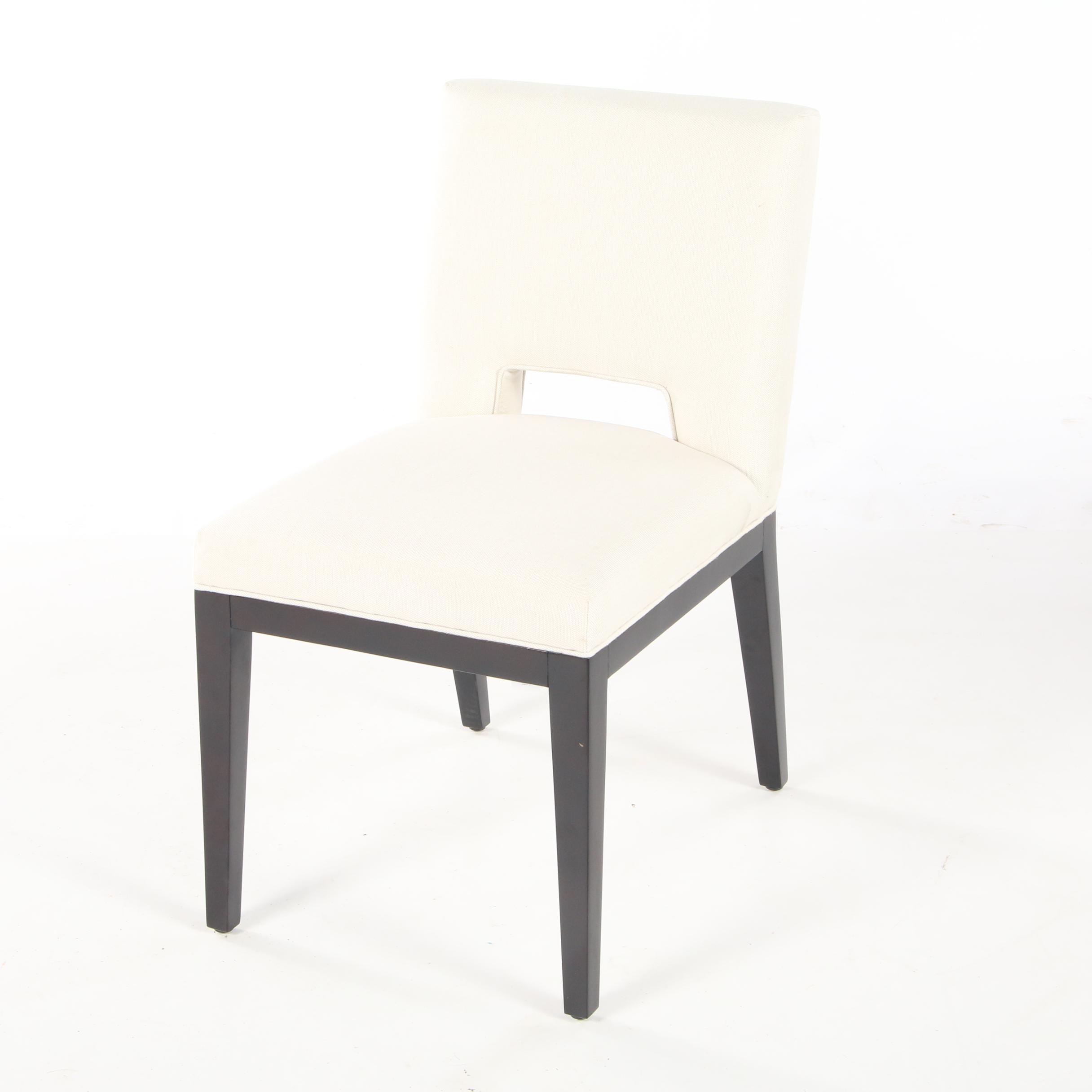 Four Williams-Sonoma Home "Saratoga" Upholstered Dining Side Chairs