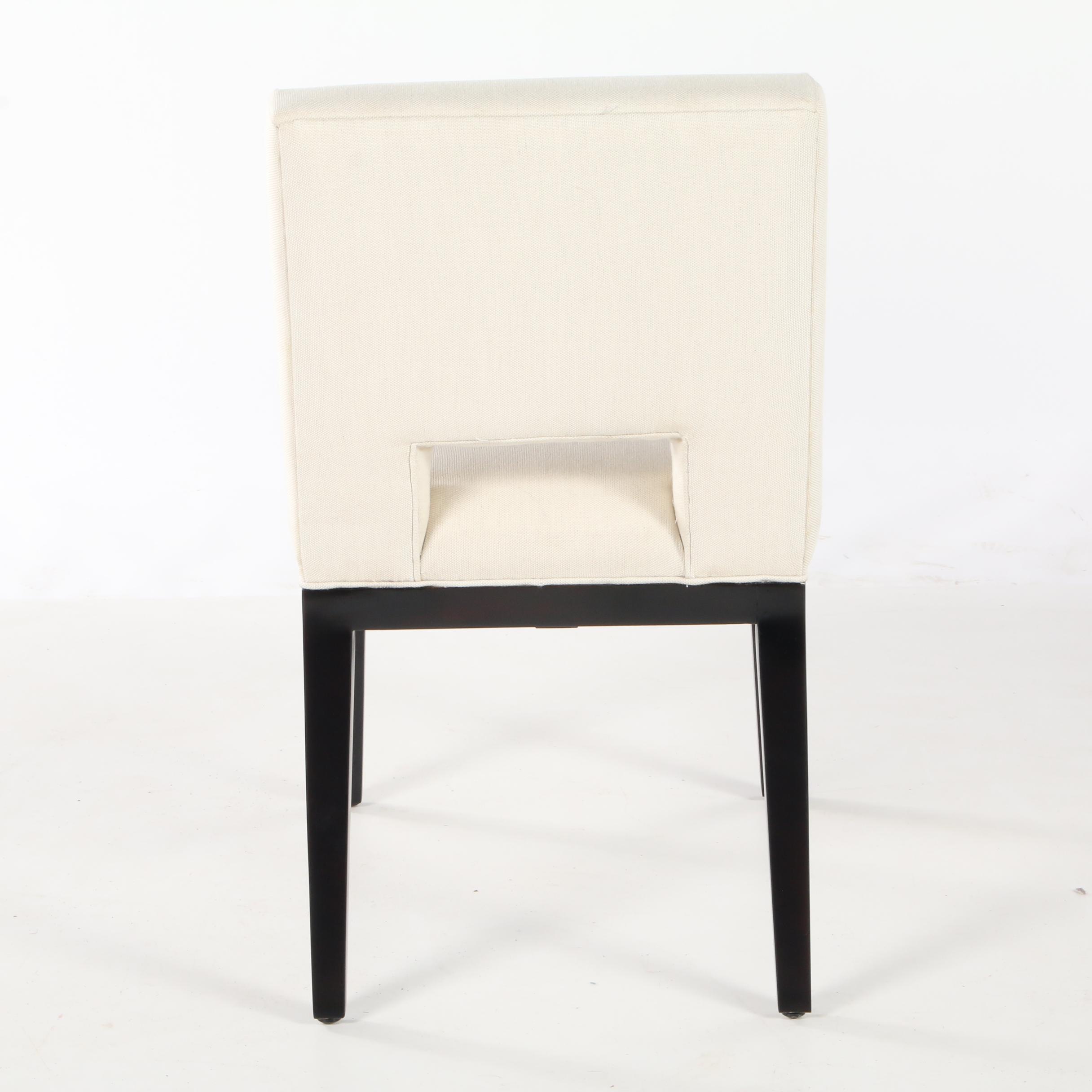 Four Williams-Sonoma Home "Saratoga" Upholstered Dining Side Chairs