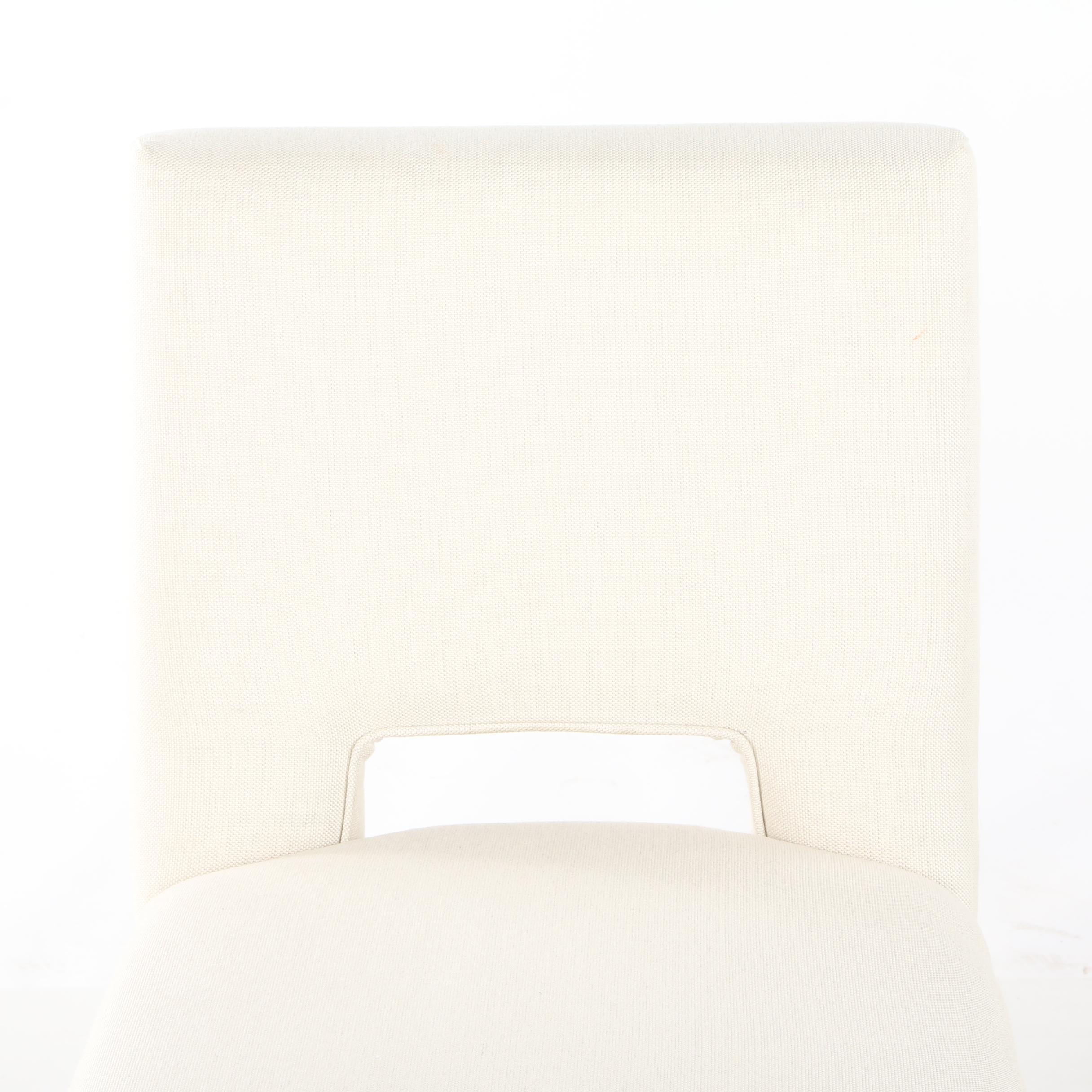 Four Williams-Sonoma Home "Saratoga" Upholstered Dining Side Chairs