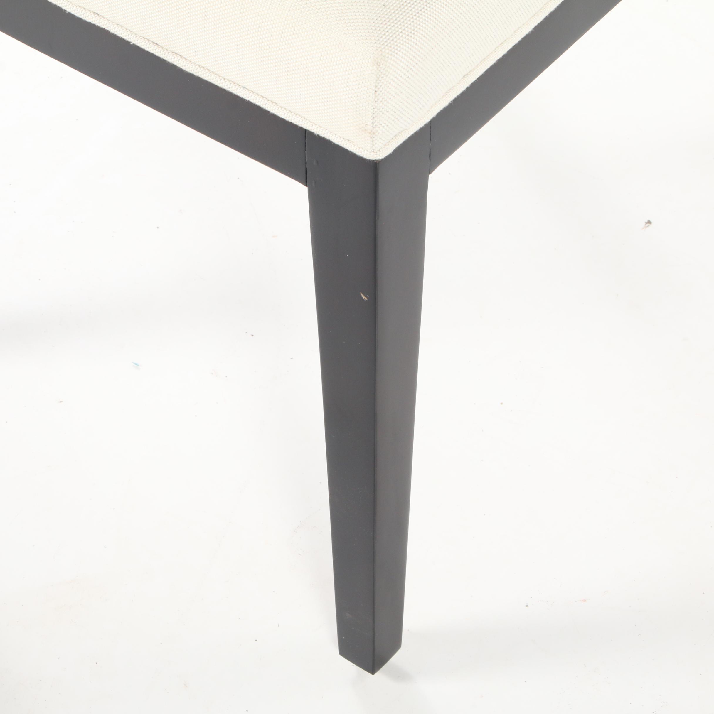 Four Williams-Sonoma Home "Saratoga" Upholstered Dining Side Chairs