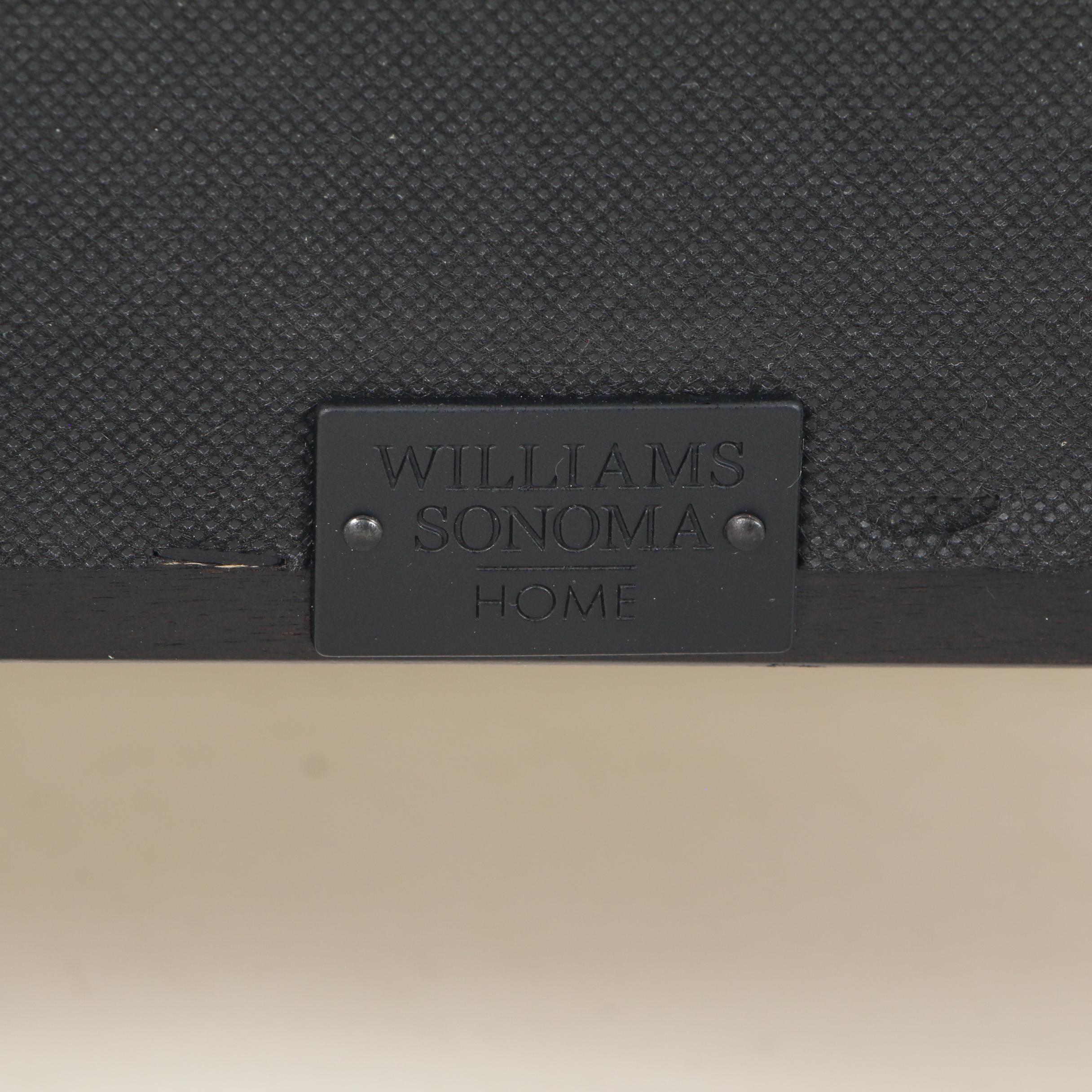 Four Williams-Sonoma Home "Saratoga" Upholstered Dining Side Chairs