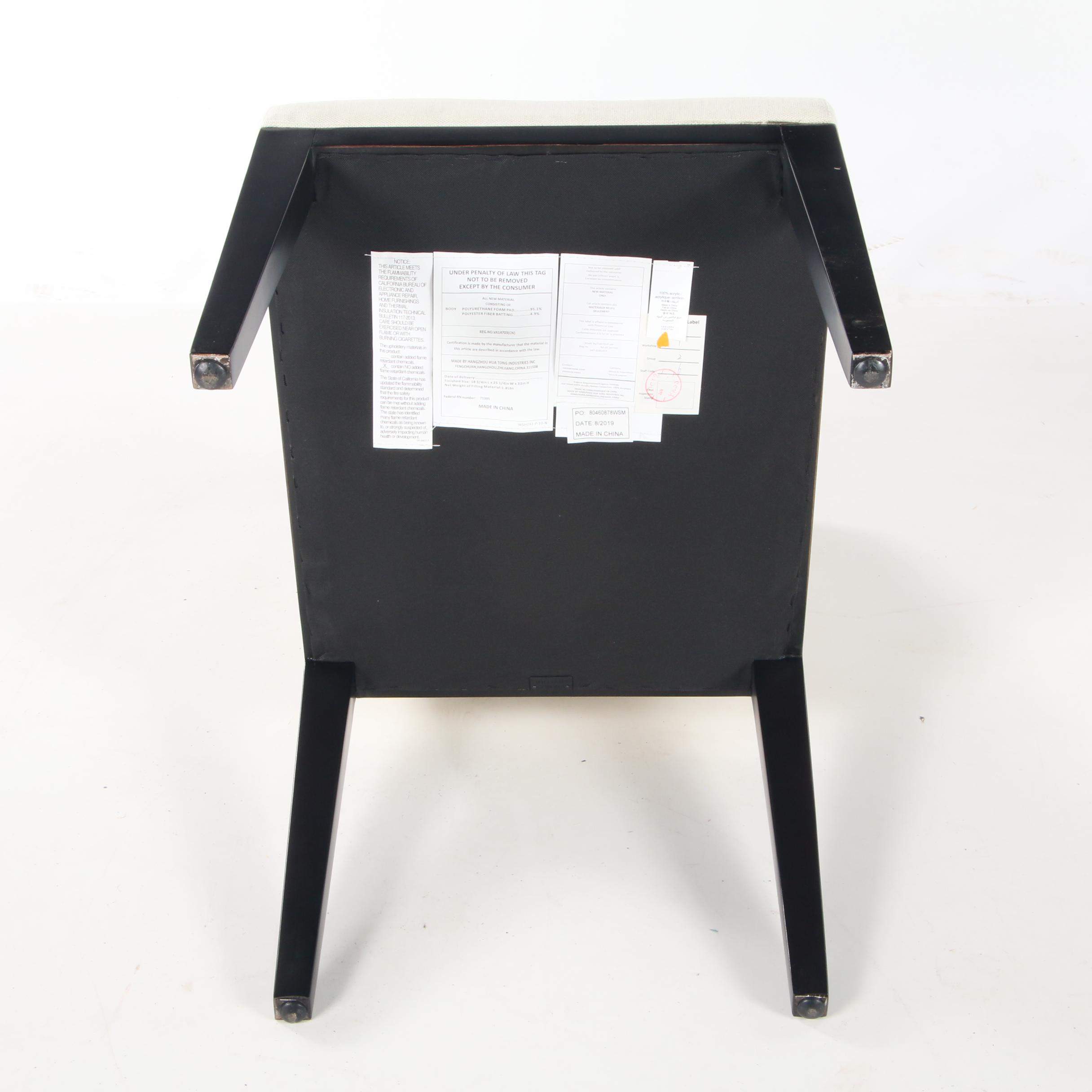 Four Williams-Sonoma Home "Saratoga" Upholstered Dining Side Chairs