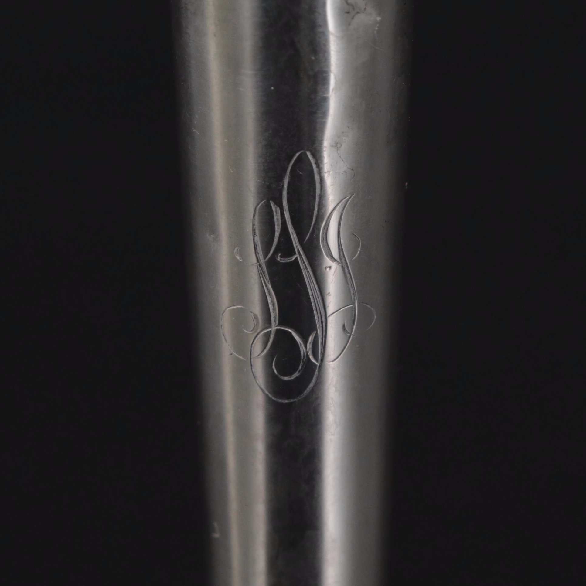 Baldwin & Miller Bowl and Other Sterling Table Accessories with Ronson Lighter