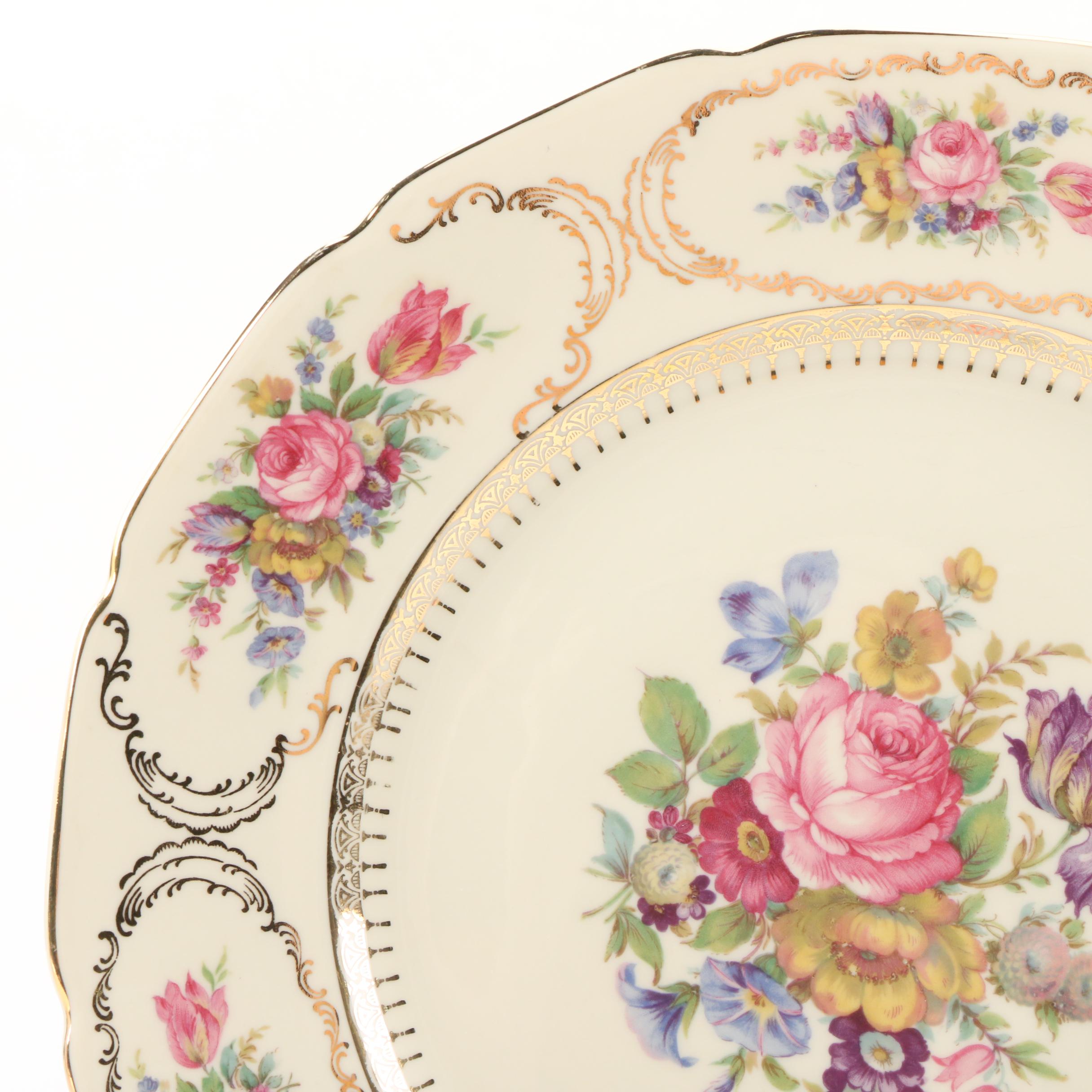 Rosenthal Continental Ivory "Queen's Bouquet" Porcelain Dinnerware