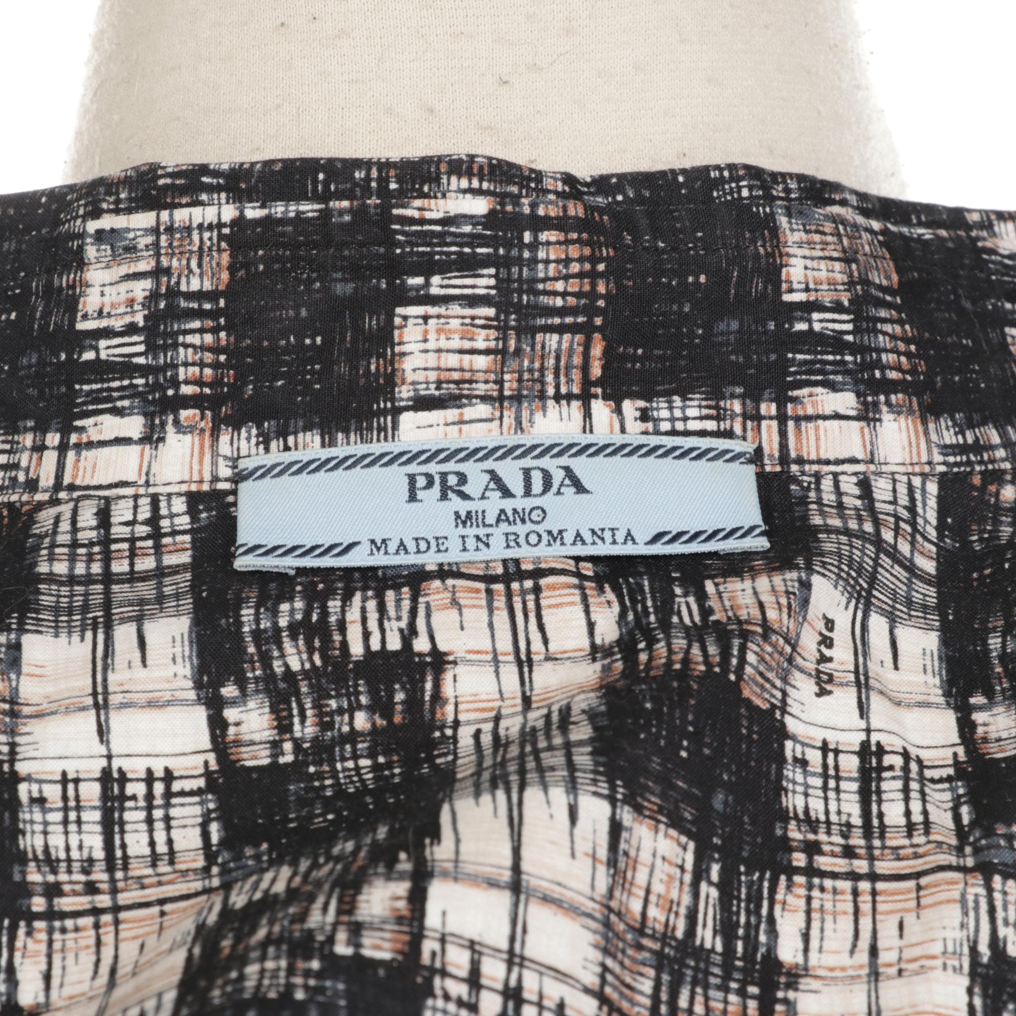 Women's Prada Graphic Print Button Front Shirt