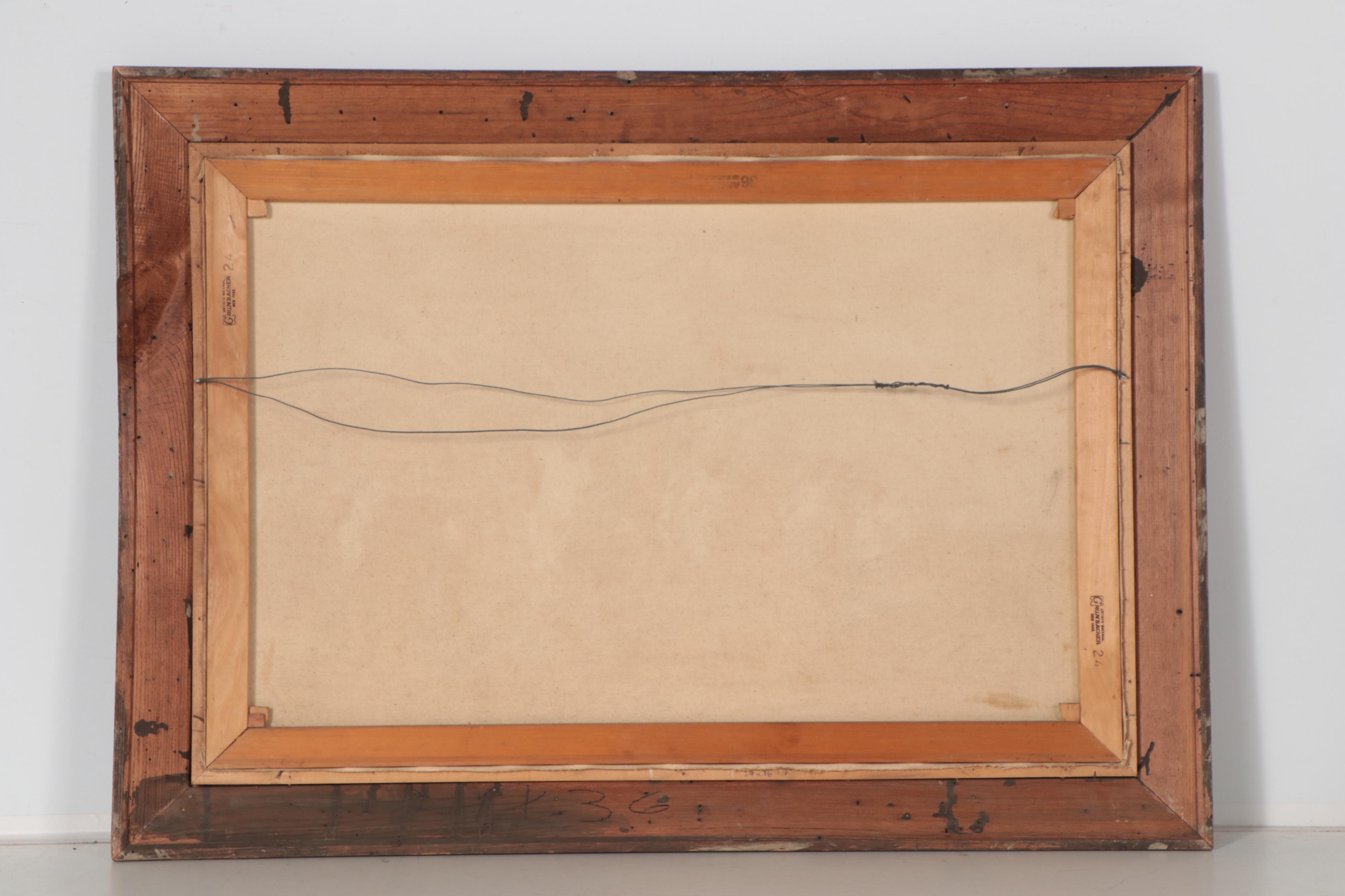 American Western Style Cavalry Oil Painting