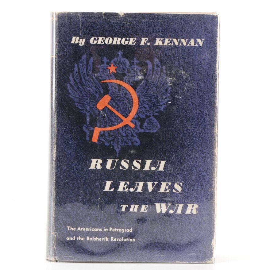 Signed First Edition "Russia Leaves the War" by George F. Kennan, 1956