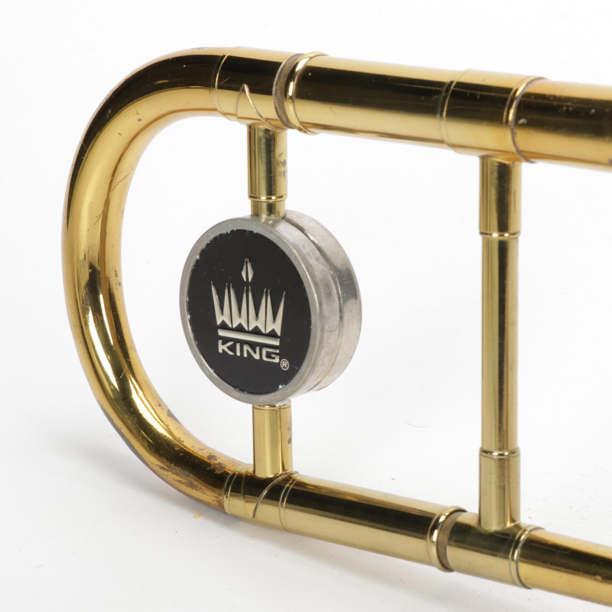 King 2B Liberty Brass Tenor Valve Trombone, Mid to Late 20th Century