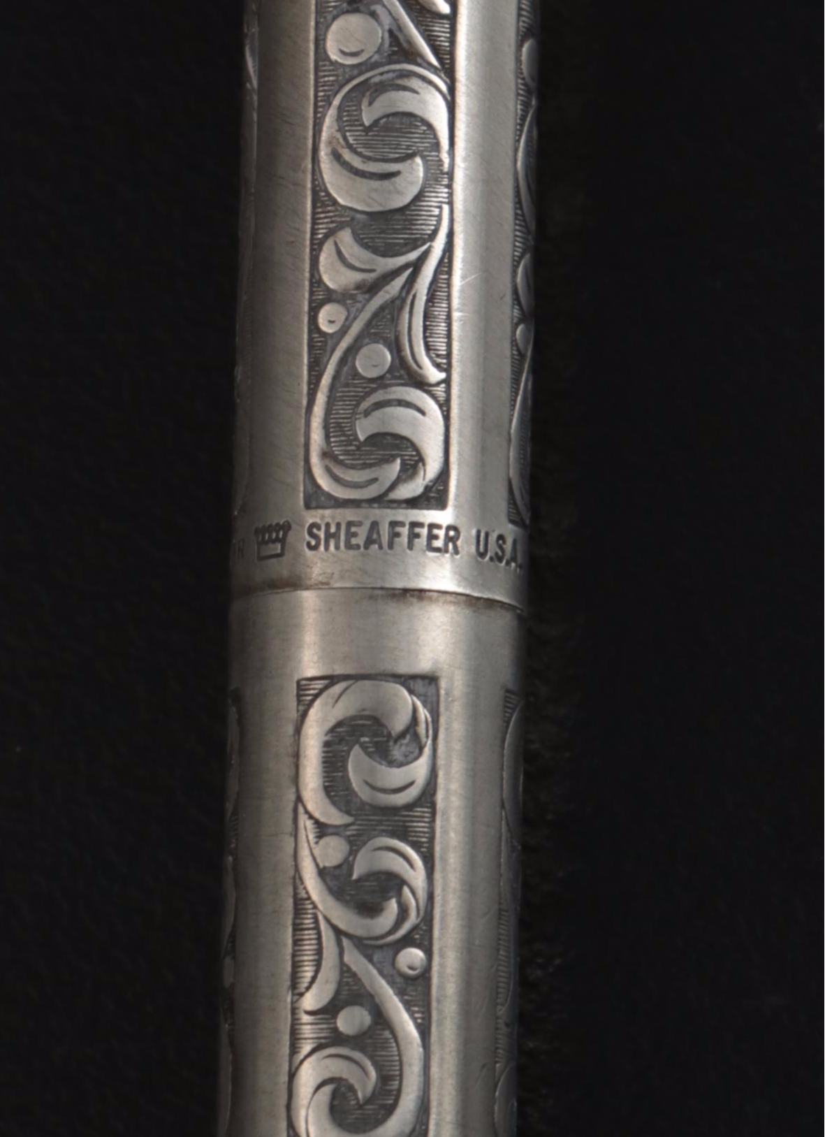 Sheaffer "Imperial" Chased Sterling Silver Ballpoint Pen and Pencil Set