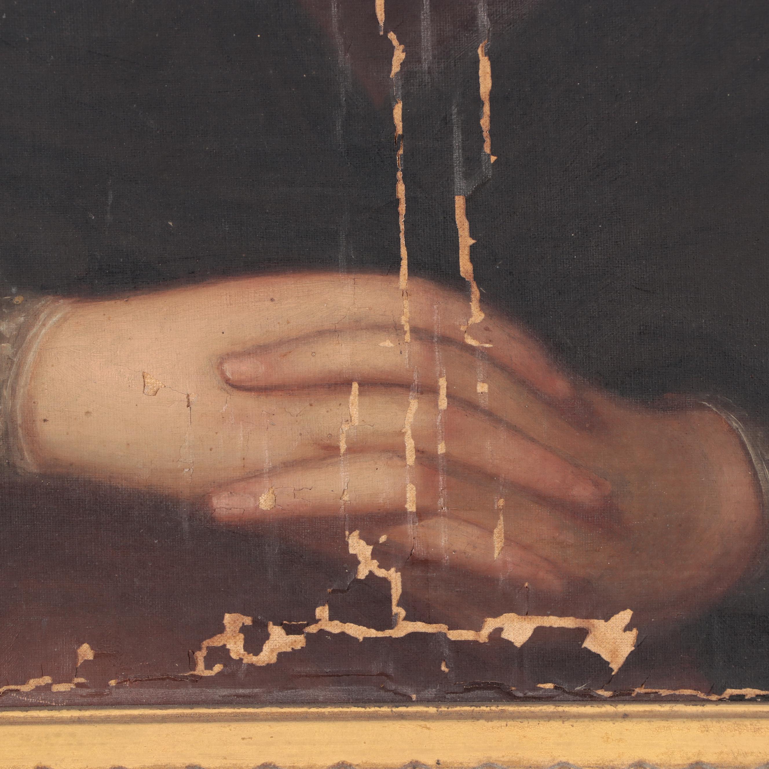 Portrait Oil Painting, 19th Century