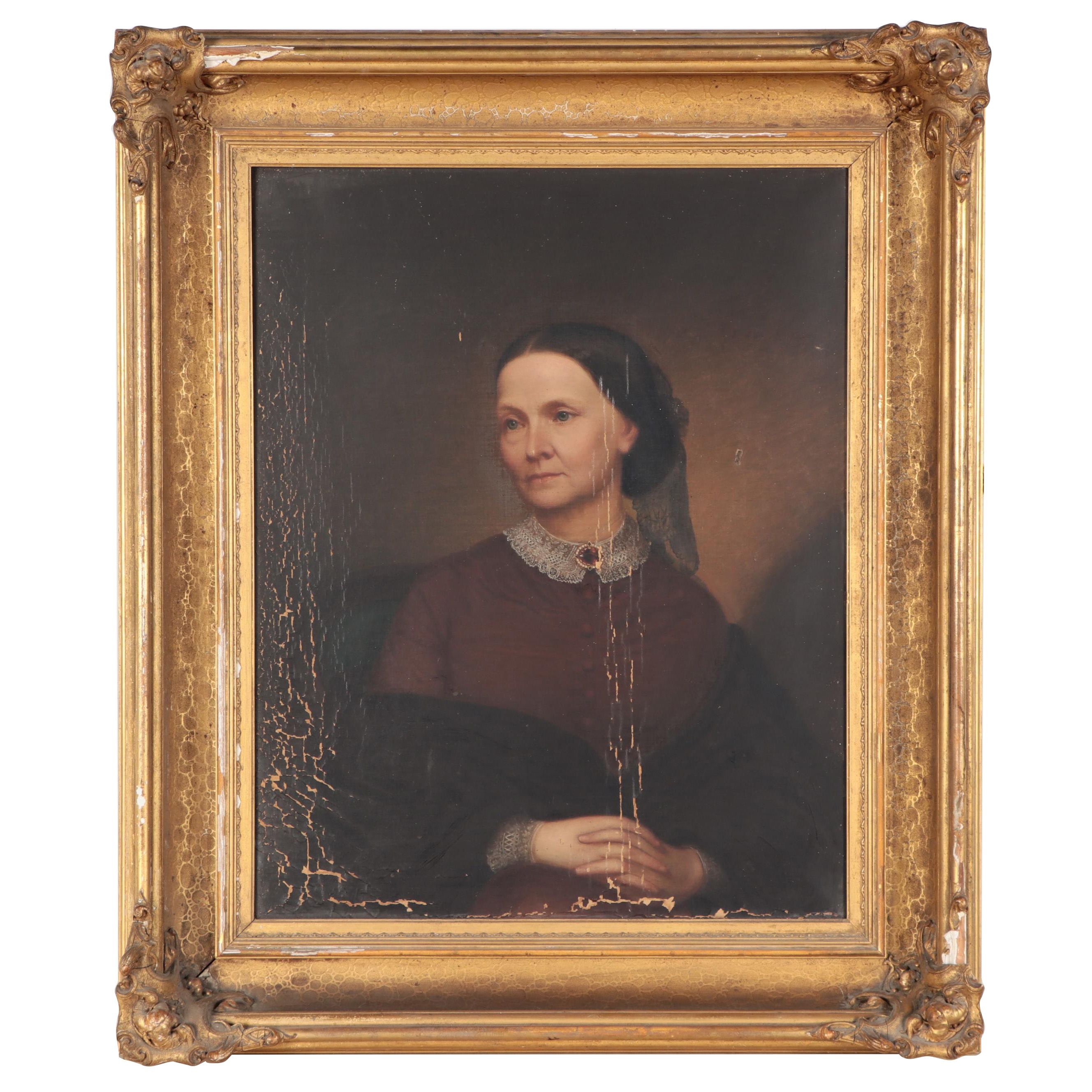 Portrait Oil Painting, 19th Century