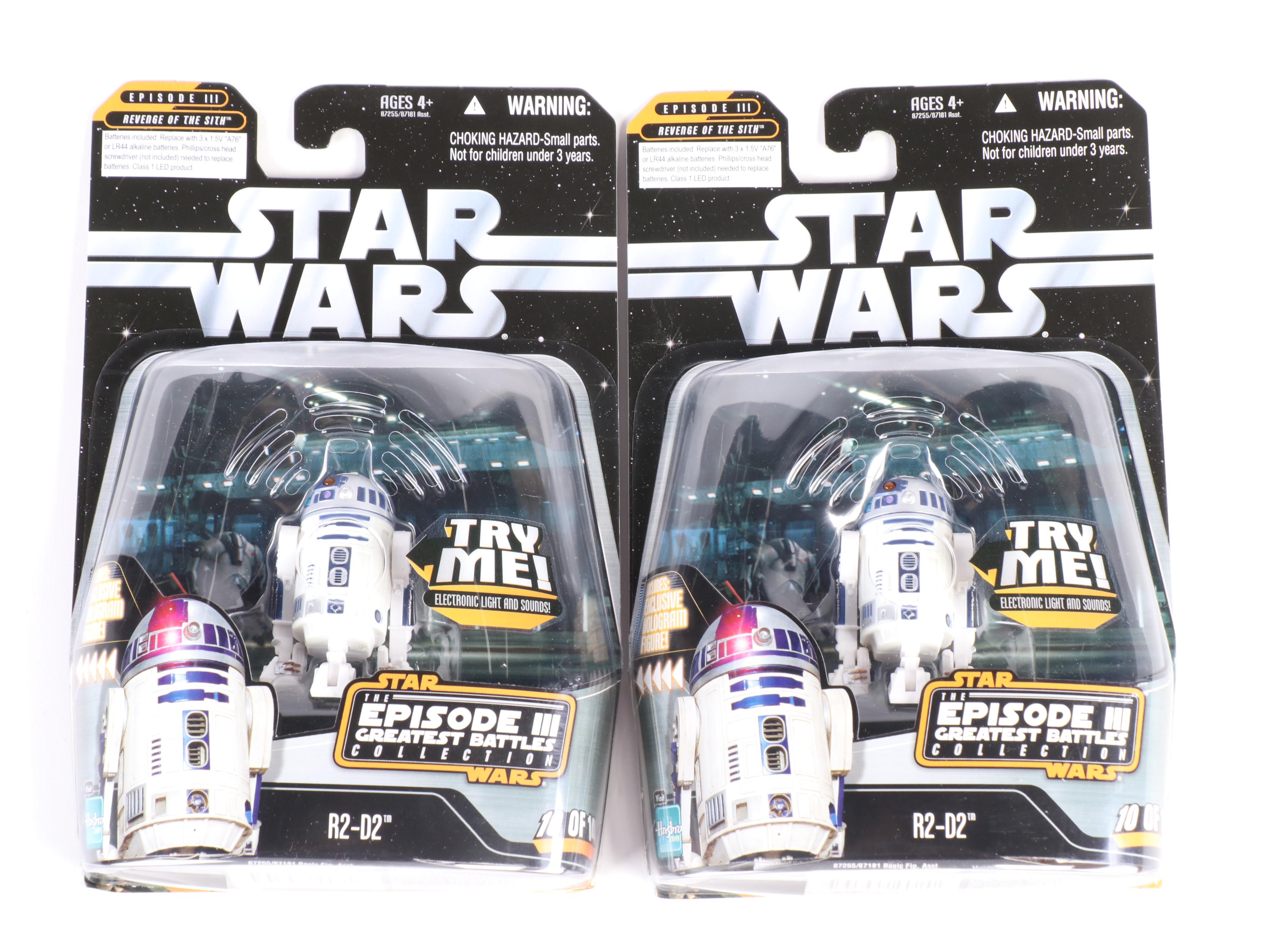 Hasbro Star Wars Action Figurines Including Mace Windu, R2-D2 and More, 2006