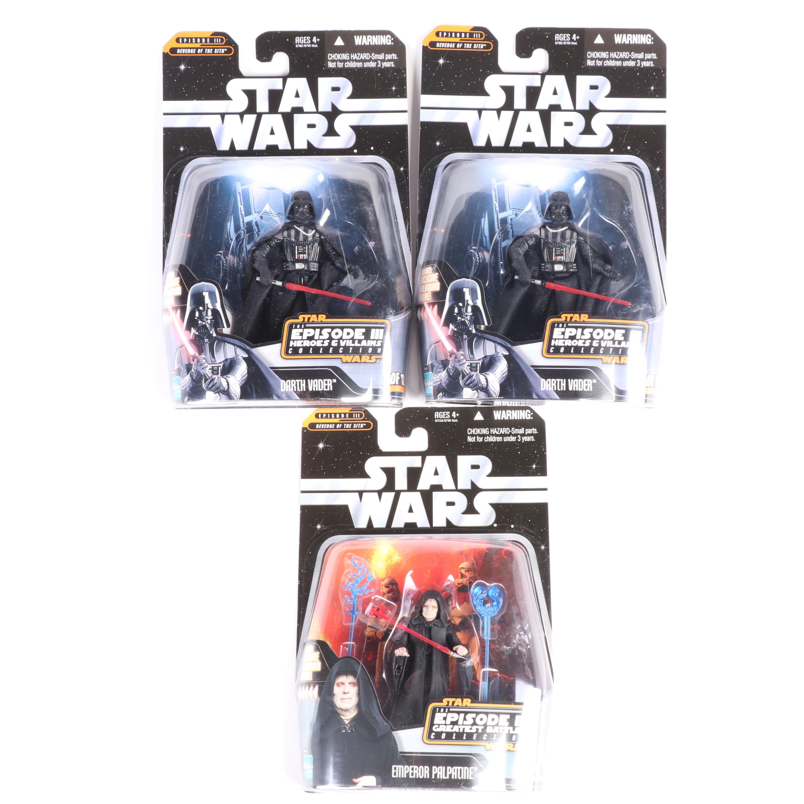 Hasbro Star Wars Action Figurines Including Mace Windu, R2-D2 and More, 2006